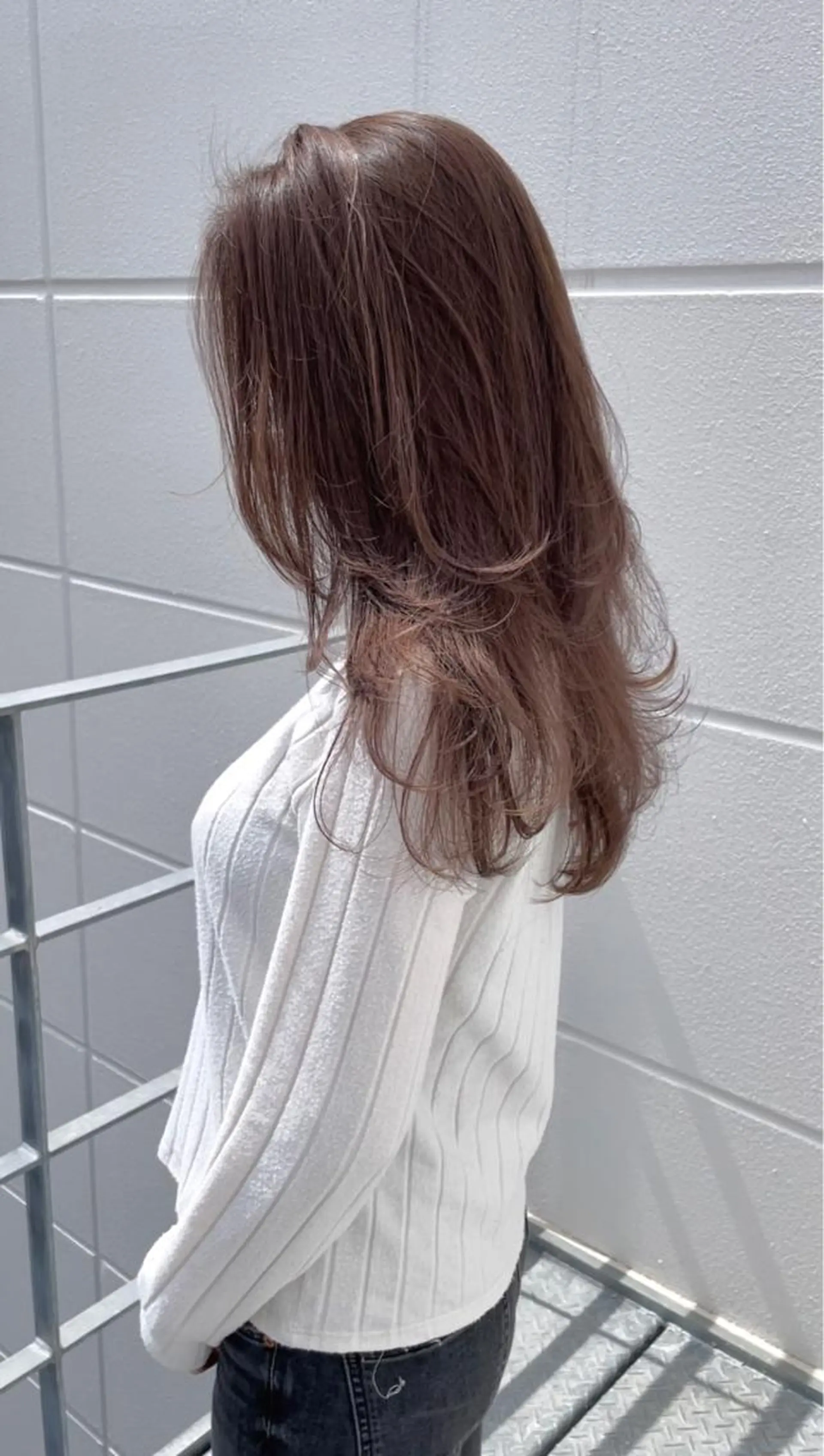 セミロング カラー レイヤーカット クドウレイ fifth渋谷のヘアスタイル