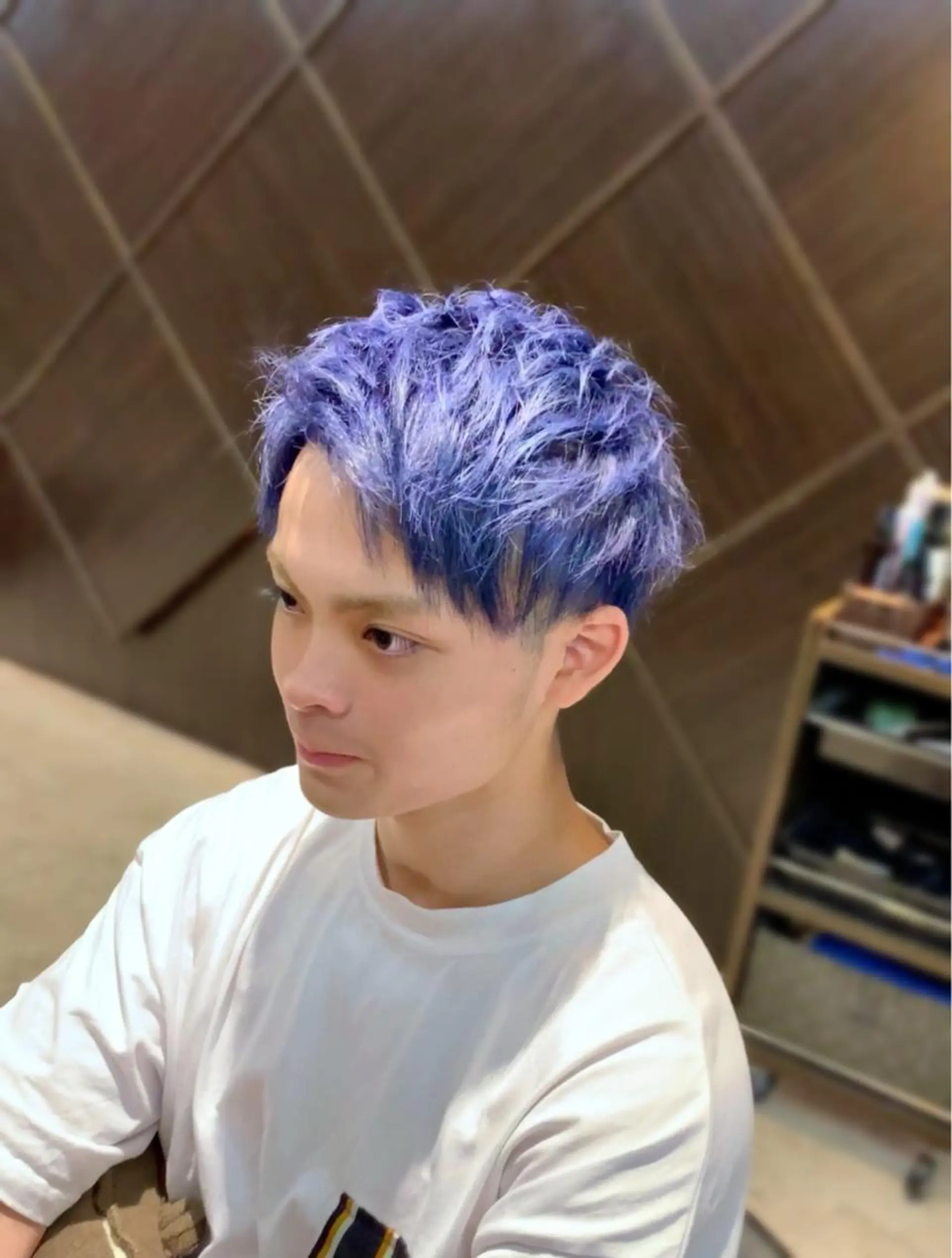 カラー メンズ ブルーカラー カット ヘアカラー トリートメント メンズ専門　井藤 雅也のヘアスタイル
