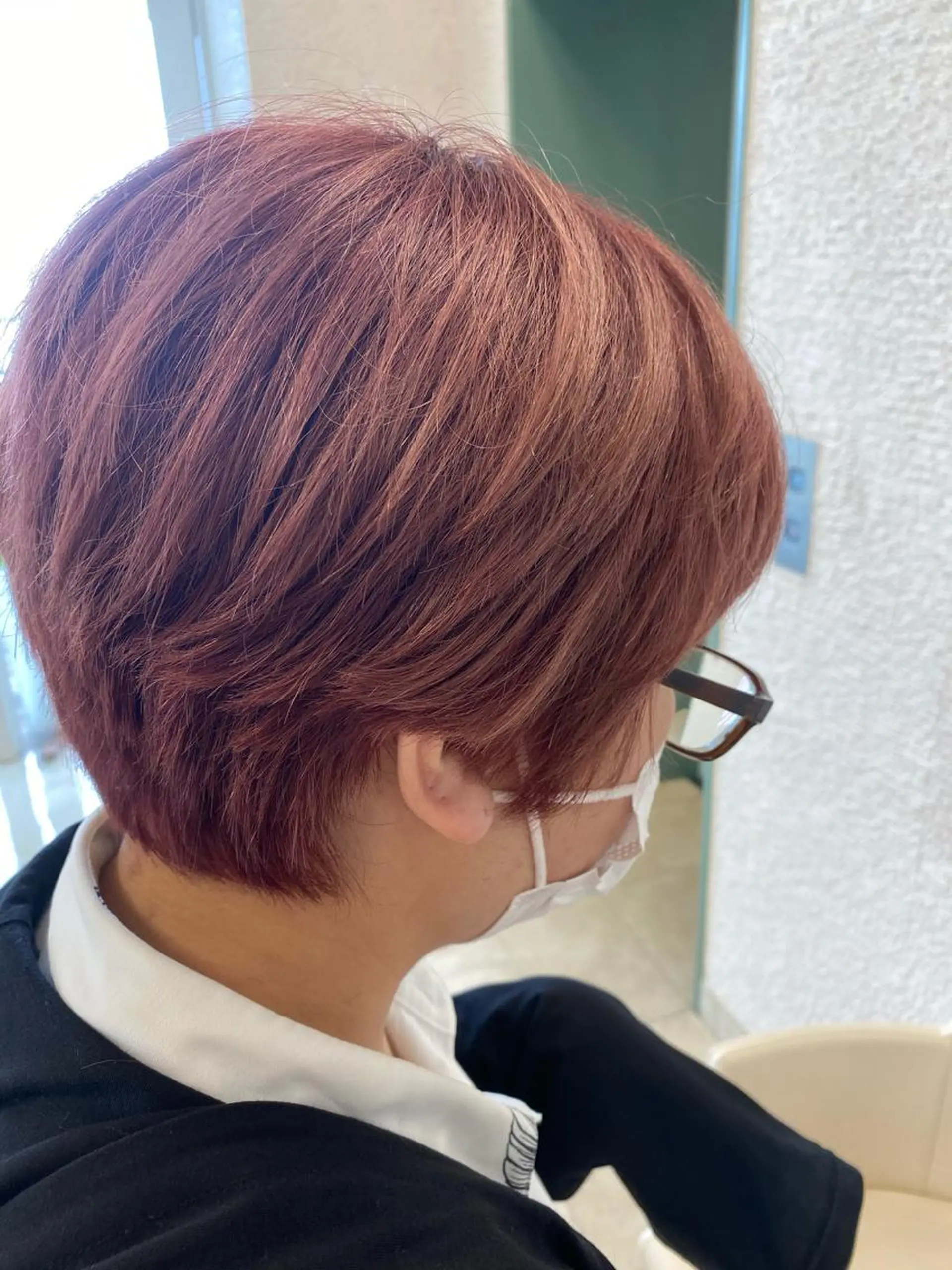 ショート レッドブラウン ショートヘア ヘッドスパ narumi🧸のヘアスタイル