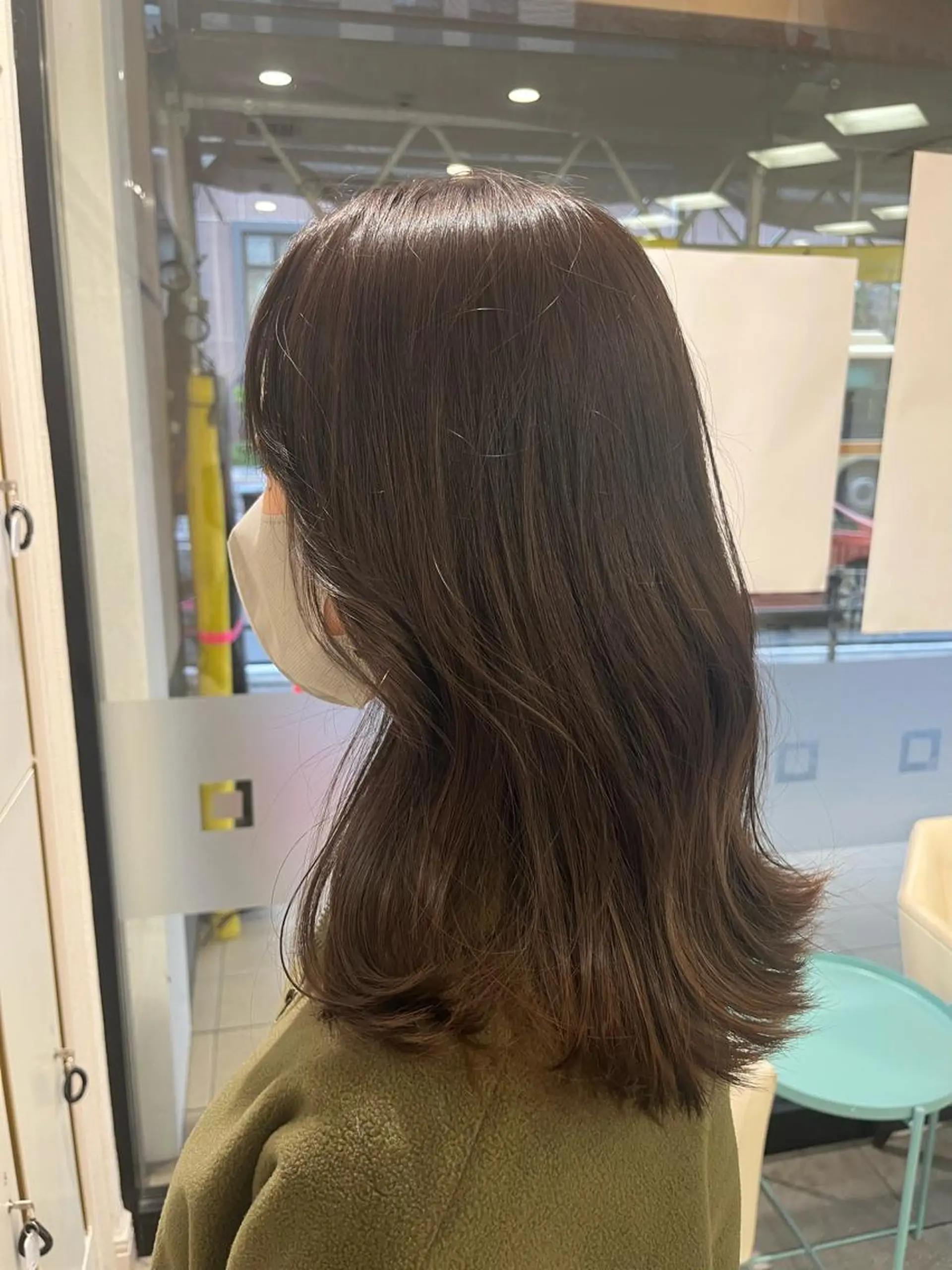 セミロング ヘアカラー バレイヤージュ/ヘア アレンジ/shionのヘアスタイル