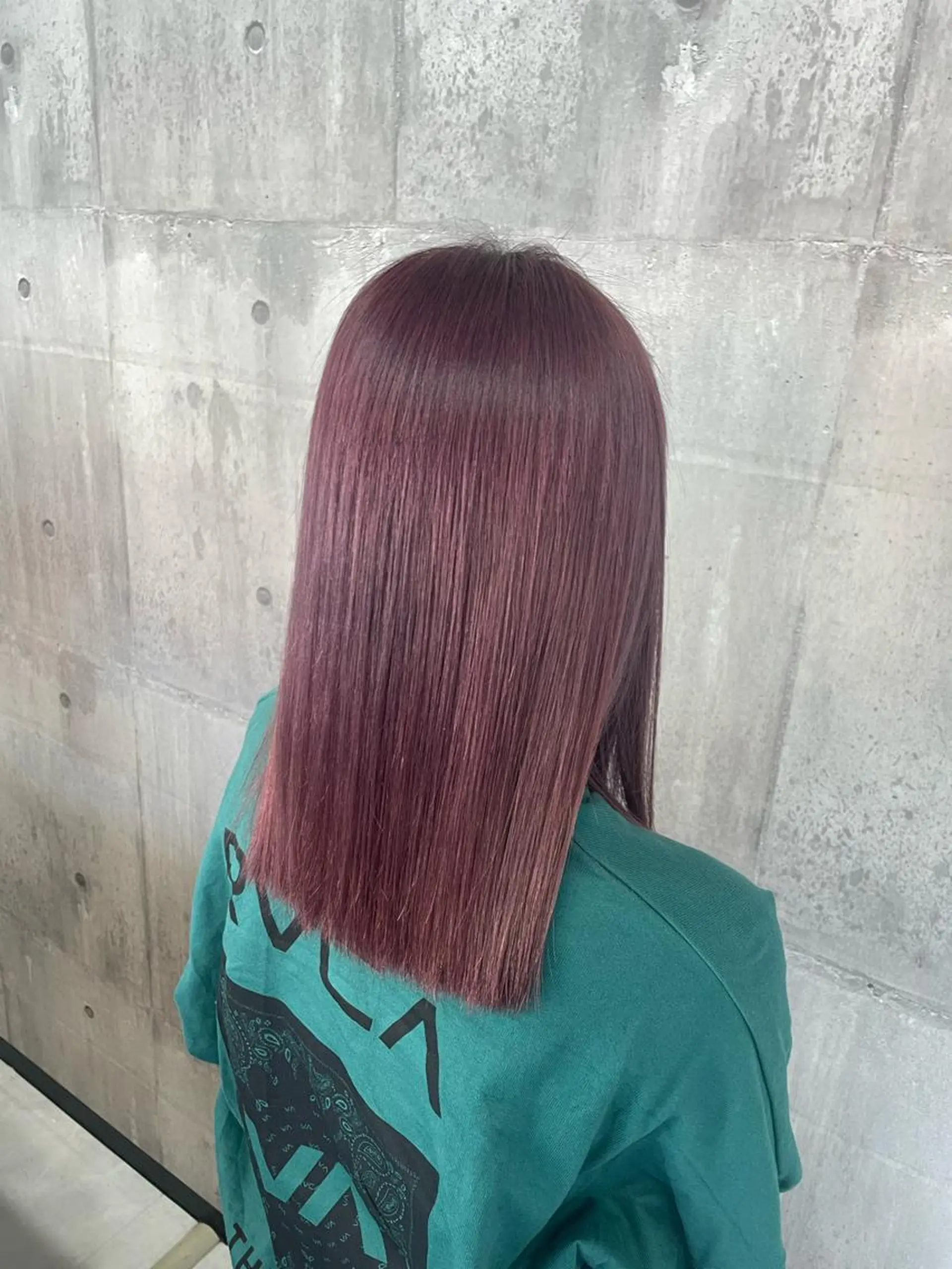 カラー ラベンダーカラー ラベンダーピンク ピンクカラー 縮毛矯正 _WHITE浜松店 もえかのヘアスタイル