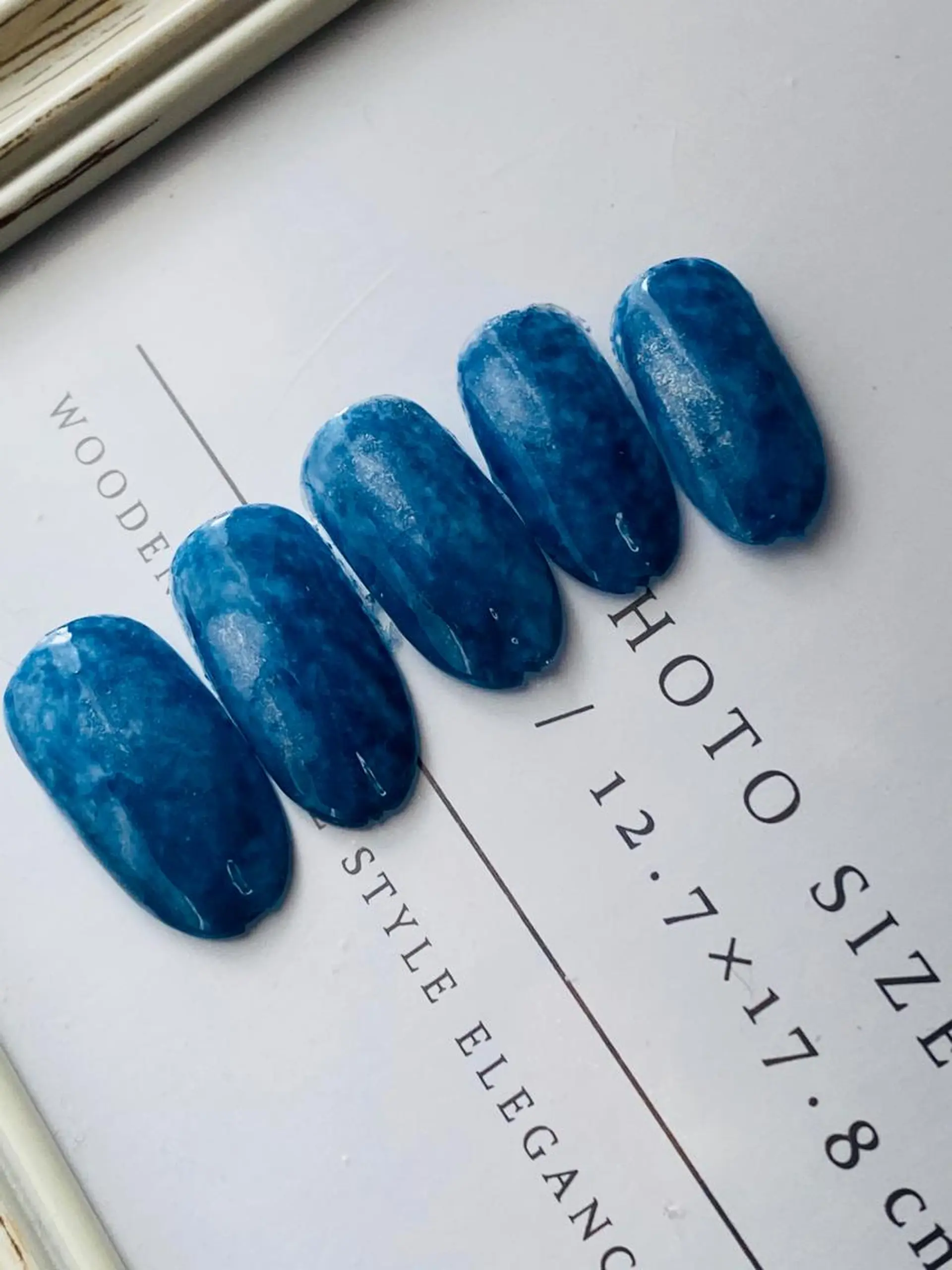 ネイル ネイビー 自宅ネイルサロン ♦️nuance♦️のネイルデザイン