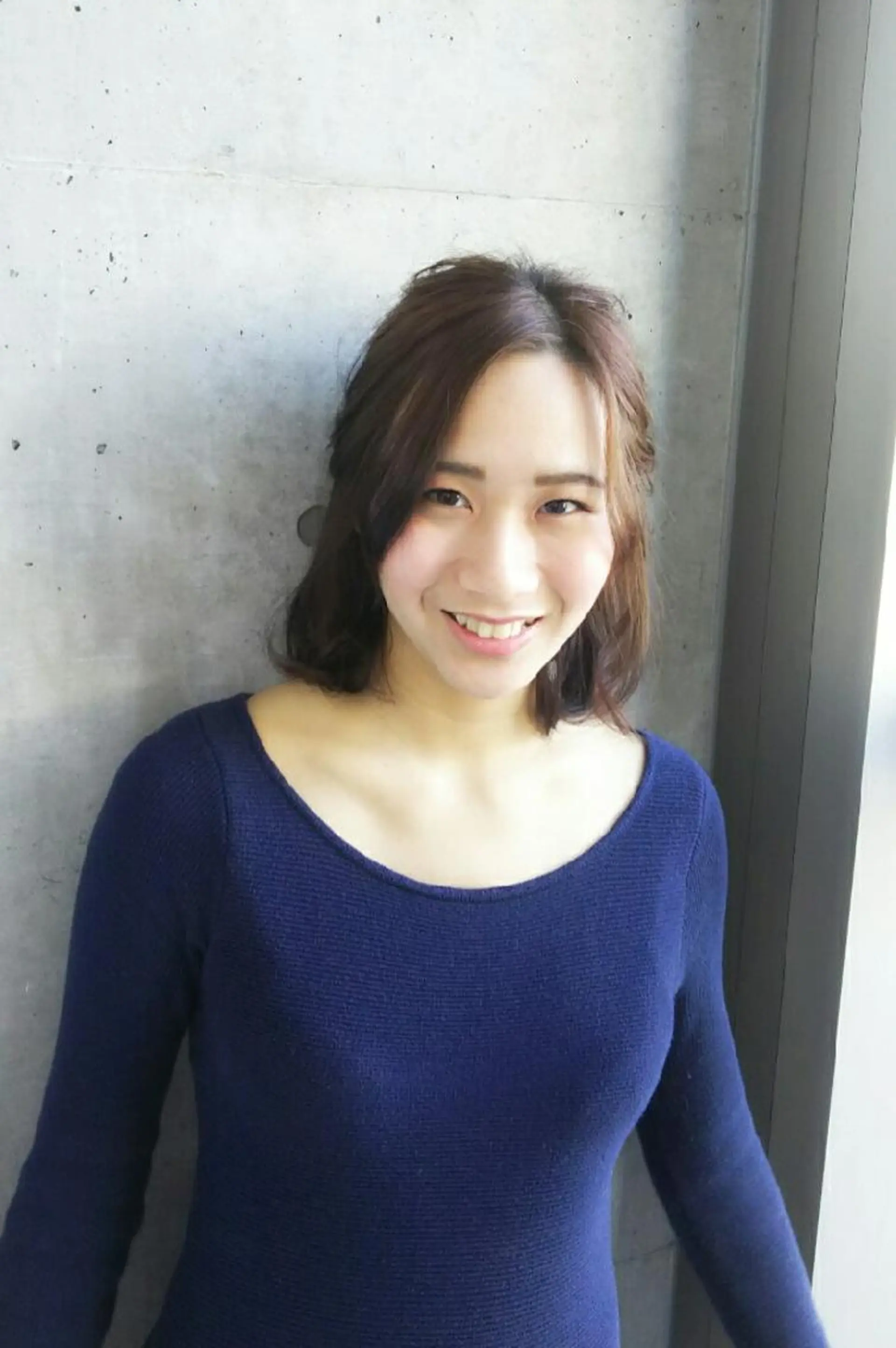 ミディアム カラー 切りっぱなしボブ ピンクカラー ボブ 脇田 雄大のヘアスタイル