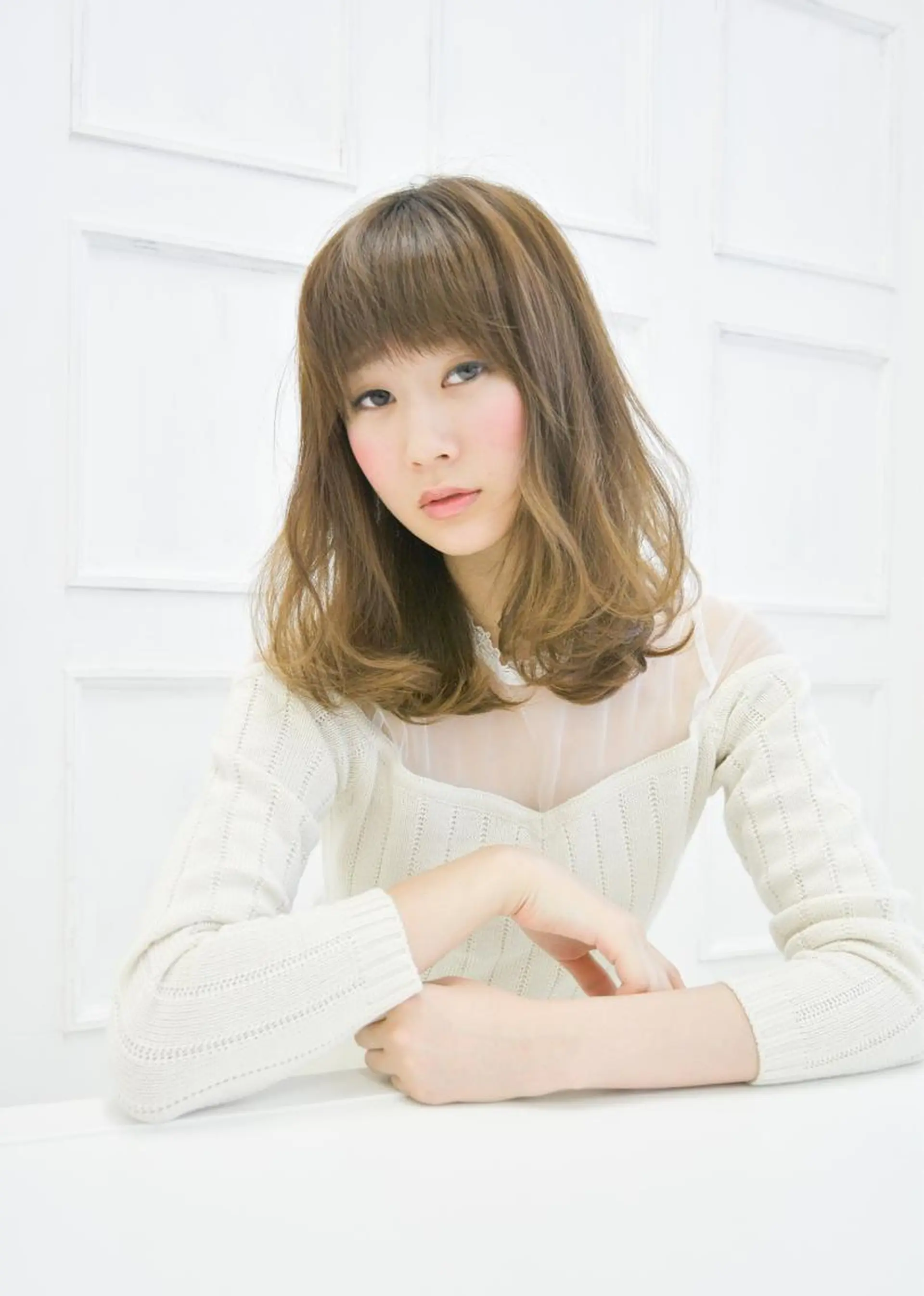 ミディアム 縮毛矯正/髪質改善 主税巧一のヘアスタイル