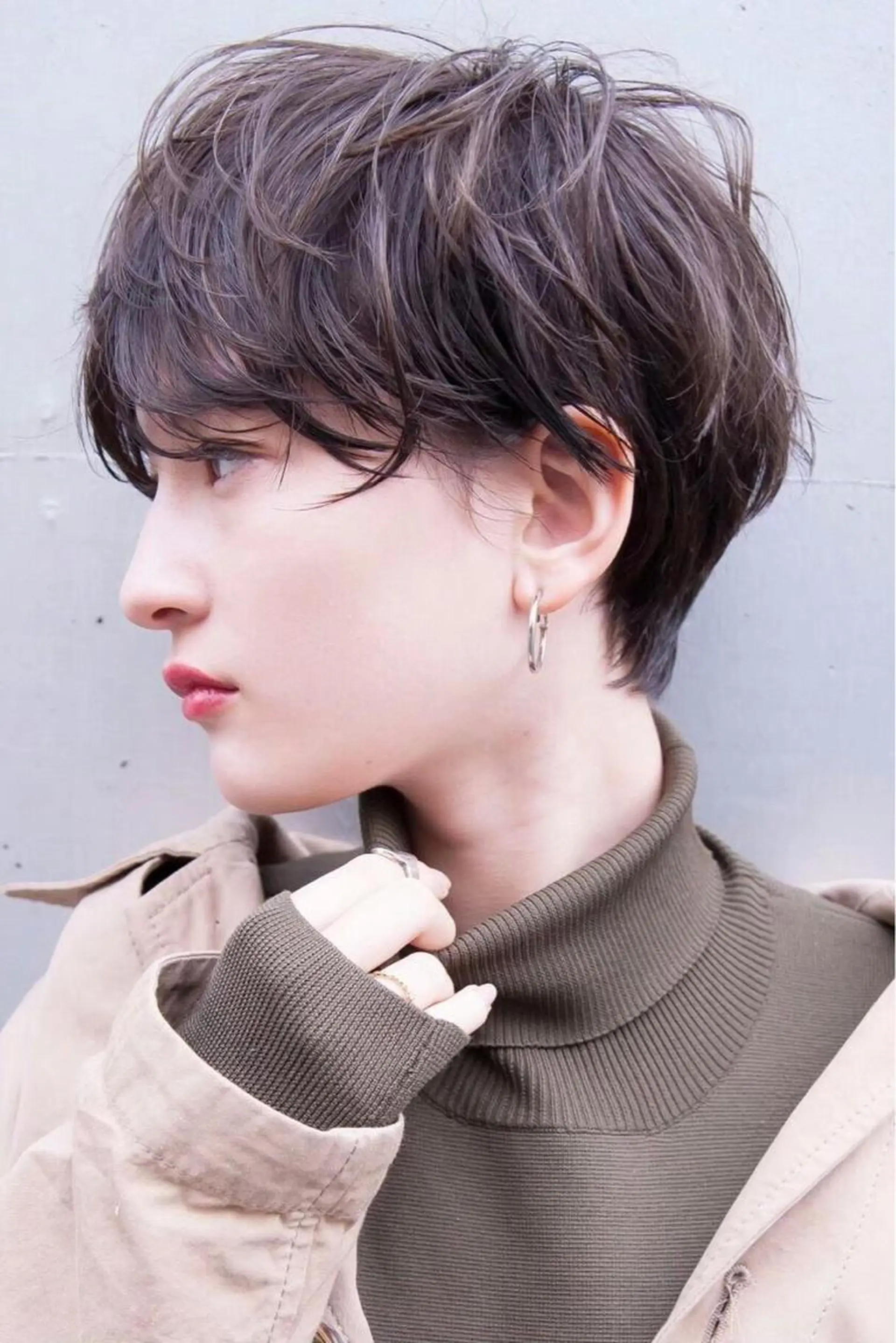 ショート カラー パーマ ☕️ベージュカラー 内藤光哉☕️のヘアスタイル