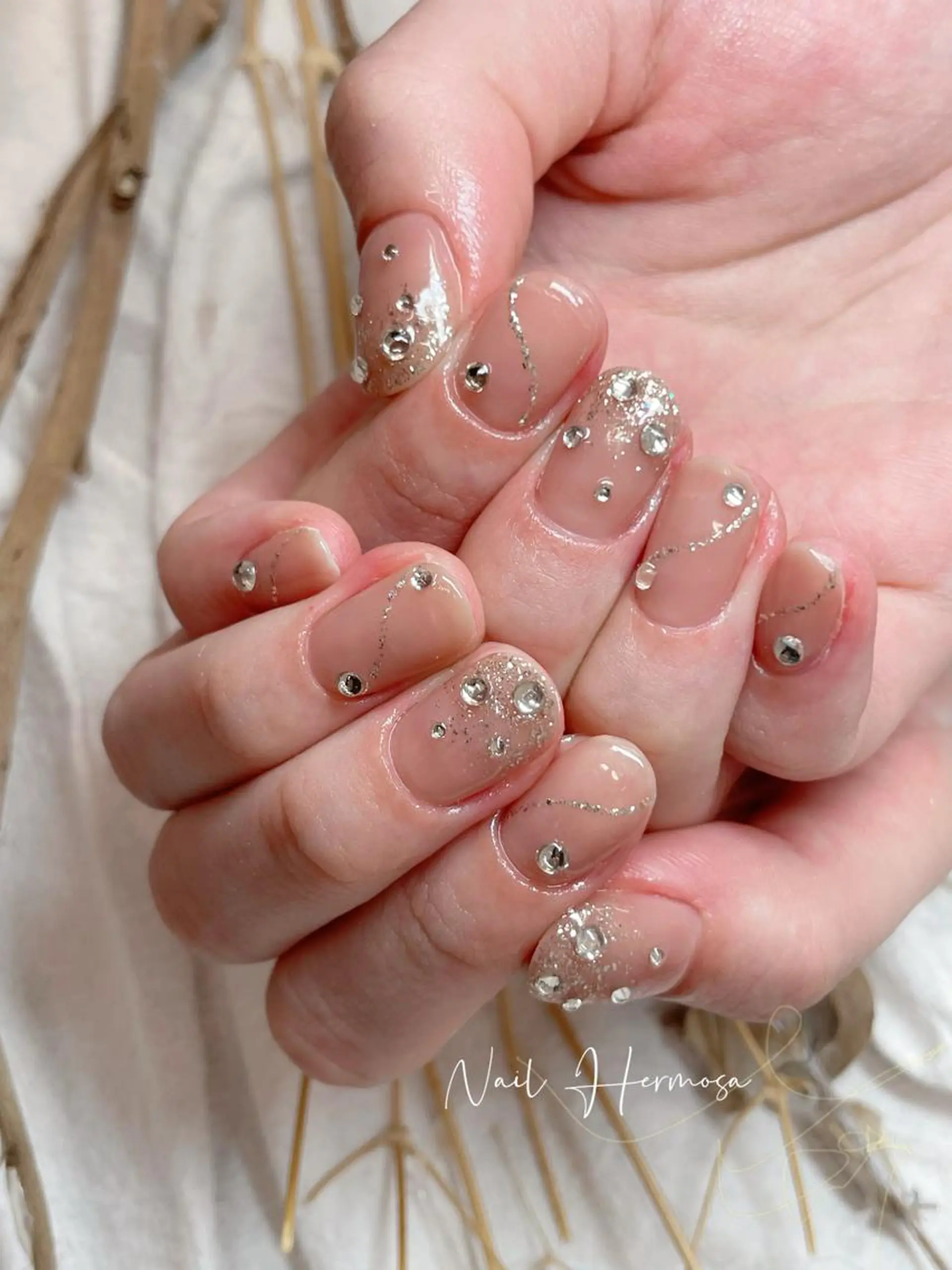 ネイル 長さ出し フラッシュネイル フットネイル ジェルネイル マグネットネイル ハンドネイル ネイル エルモサのネイルデザイン