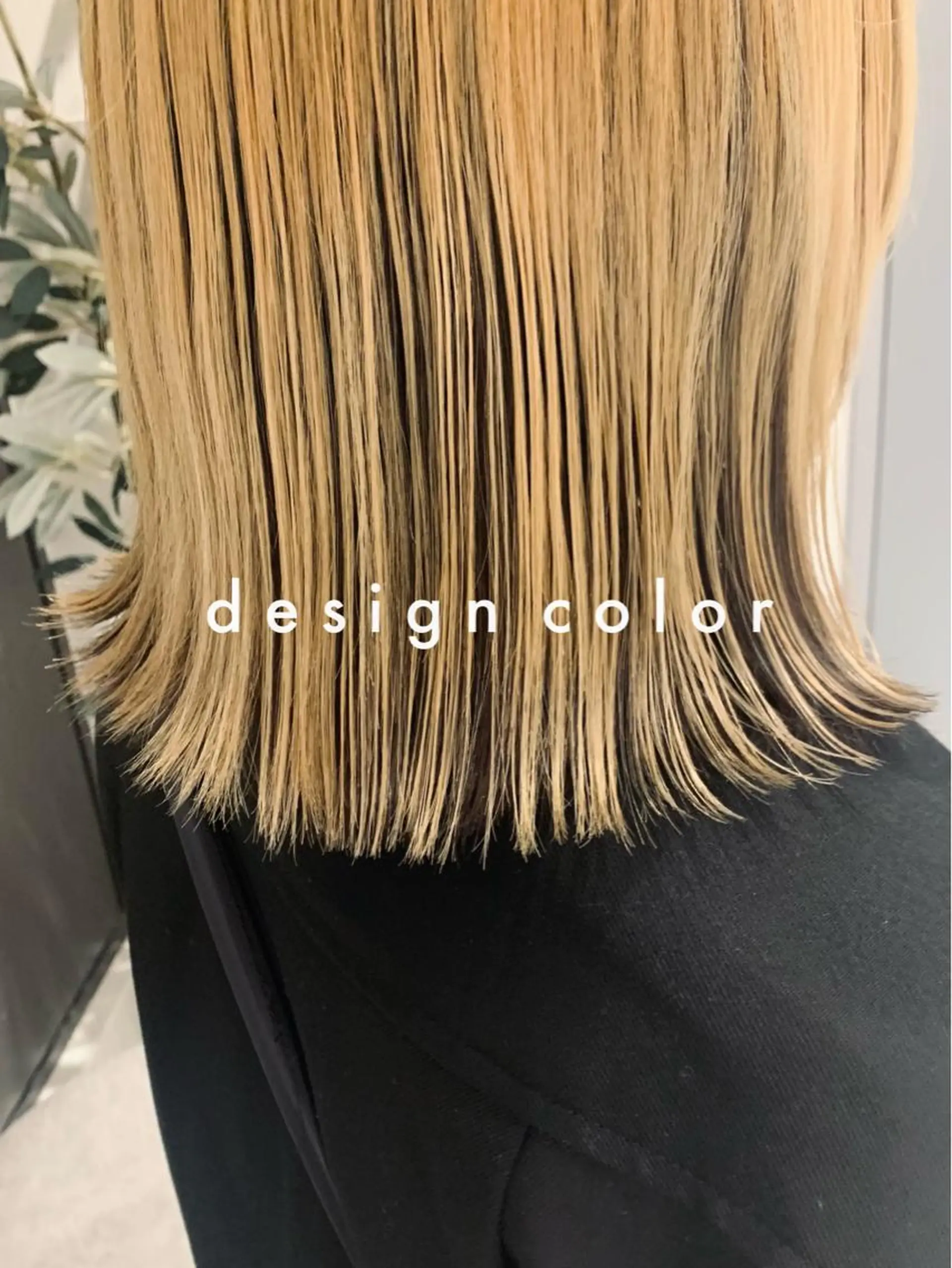 ミディアム カラー RINA🧤 デザインとボブのヘアスタイル