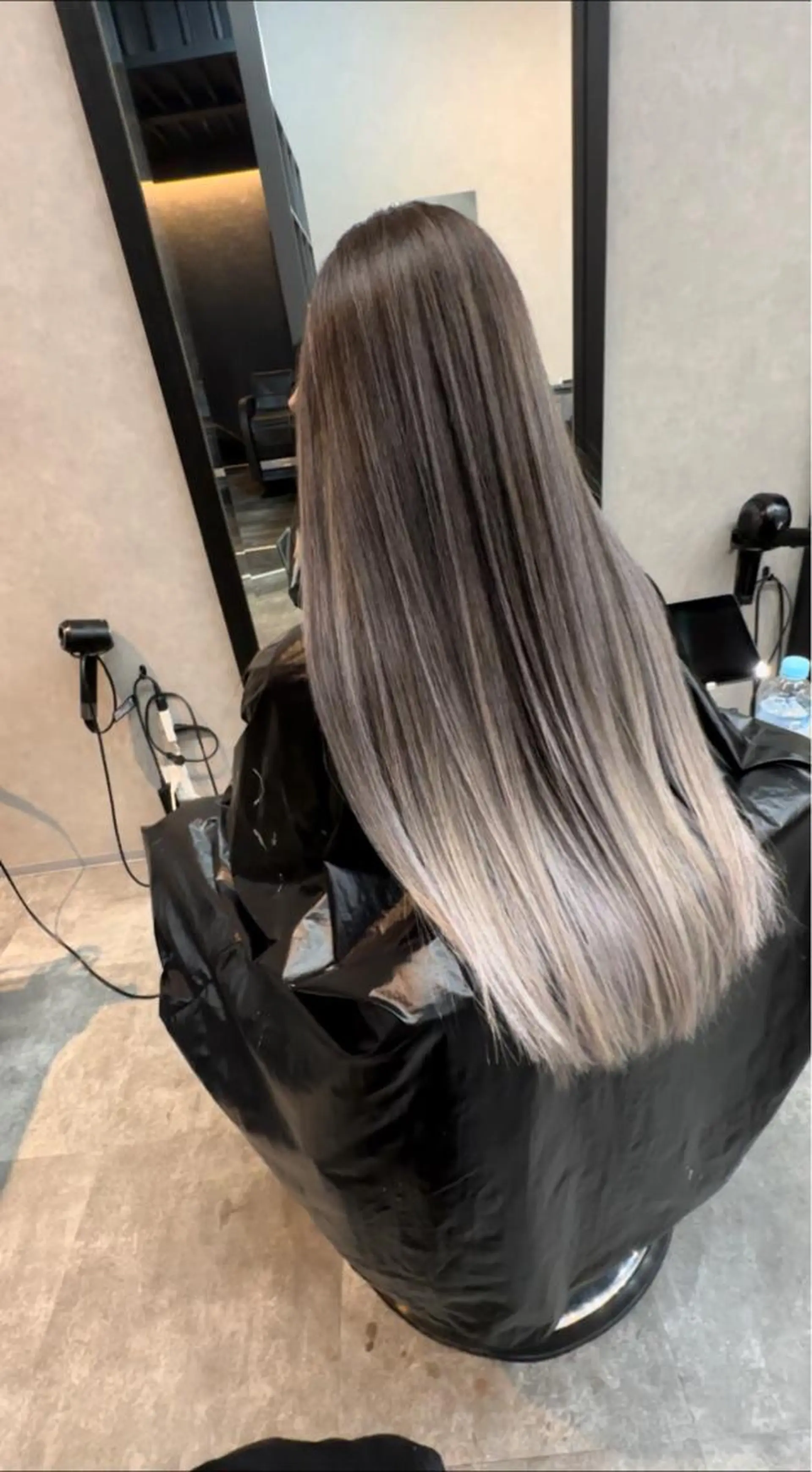 ロング 縮毛矯正 カット ヘアカラー トリートメント 田中 聖也のヘアスタイル