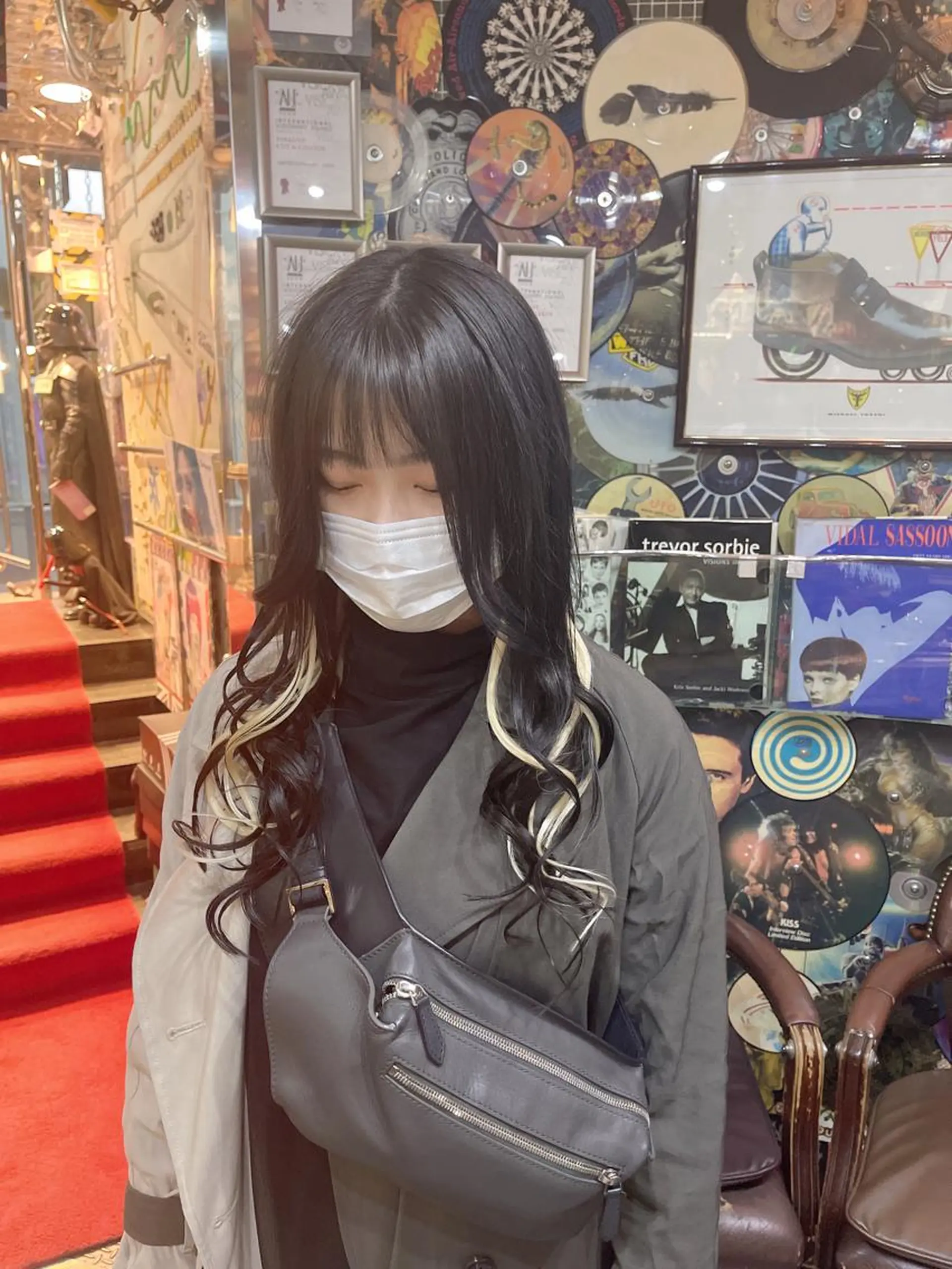 ロング カラー ヘアアレンジ マツエク・マツパ 編み込みエクステ メッシュ エクステ ロング haco+所属・🌈派手髪エクステ ブレイズ🌈ひろとのヘアスタイル