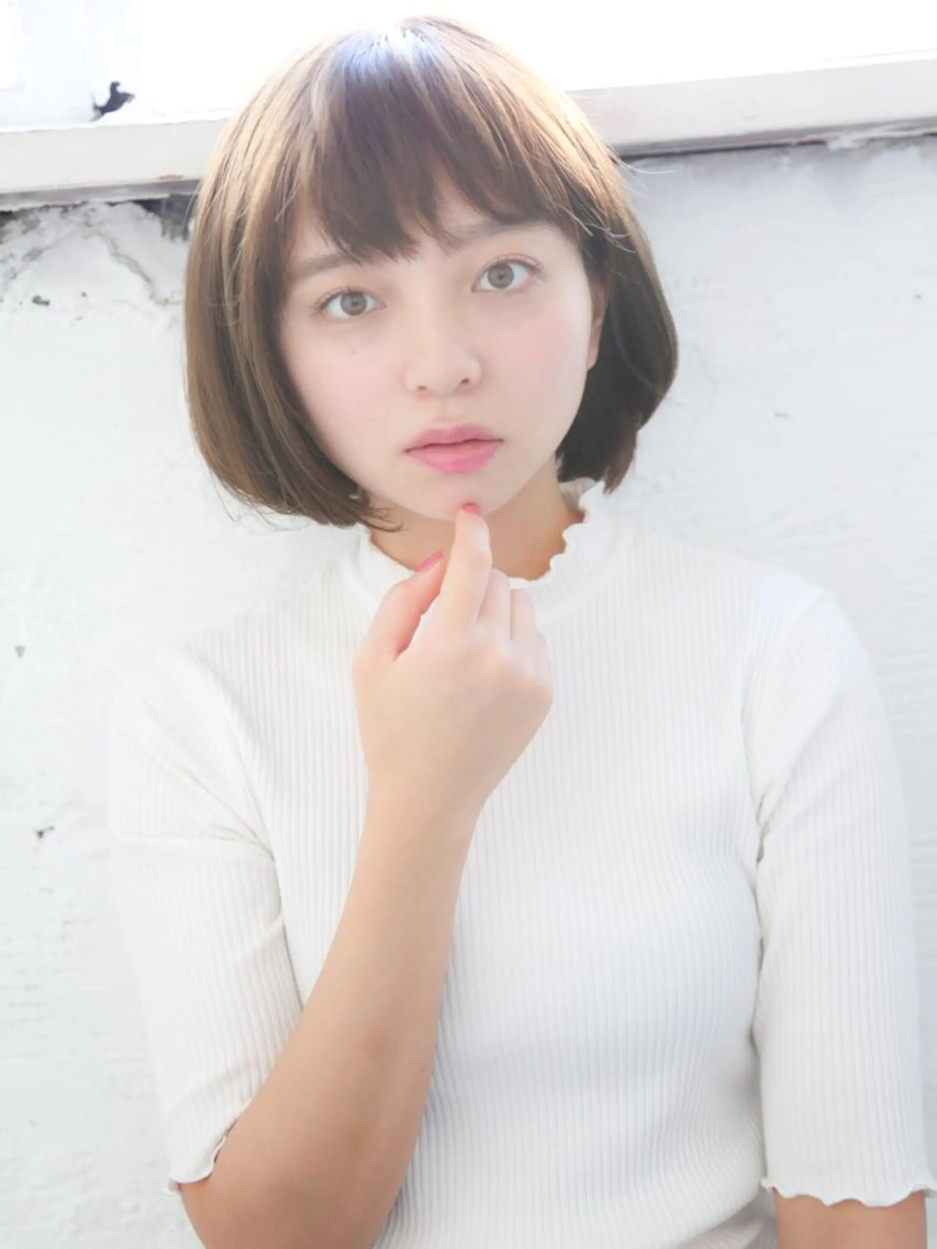 ミディアム 野崎 ひかりのヘアスタイル