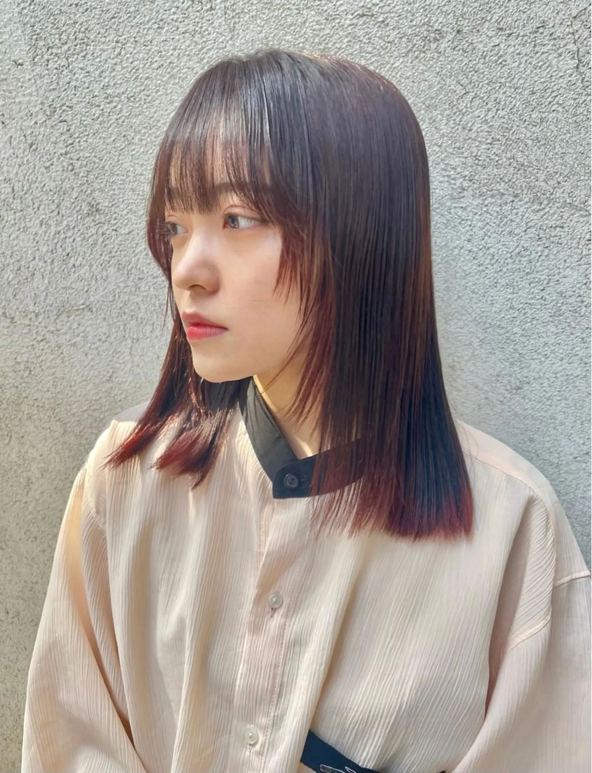 ミディアム カラー/レイヤー/ 髪質改善/PAAQのヘアスタイル