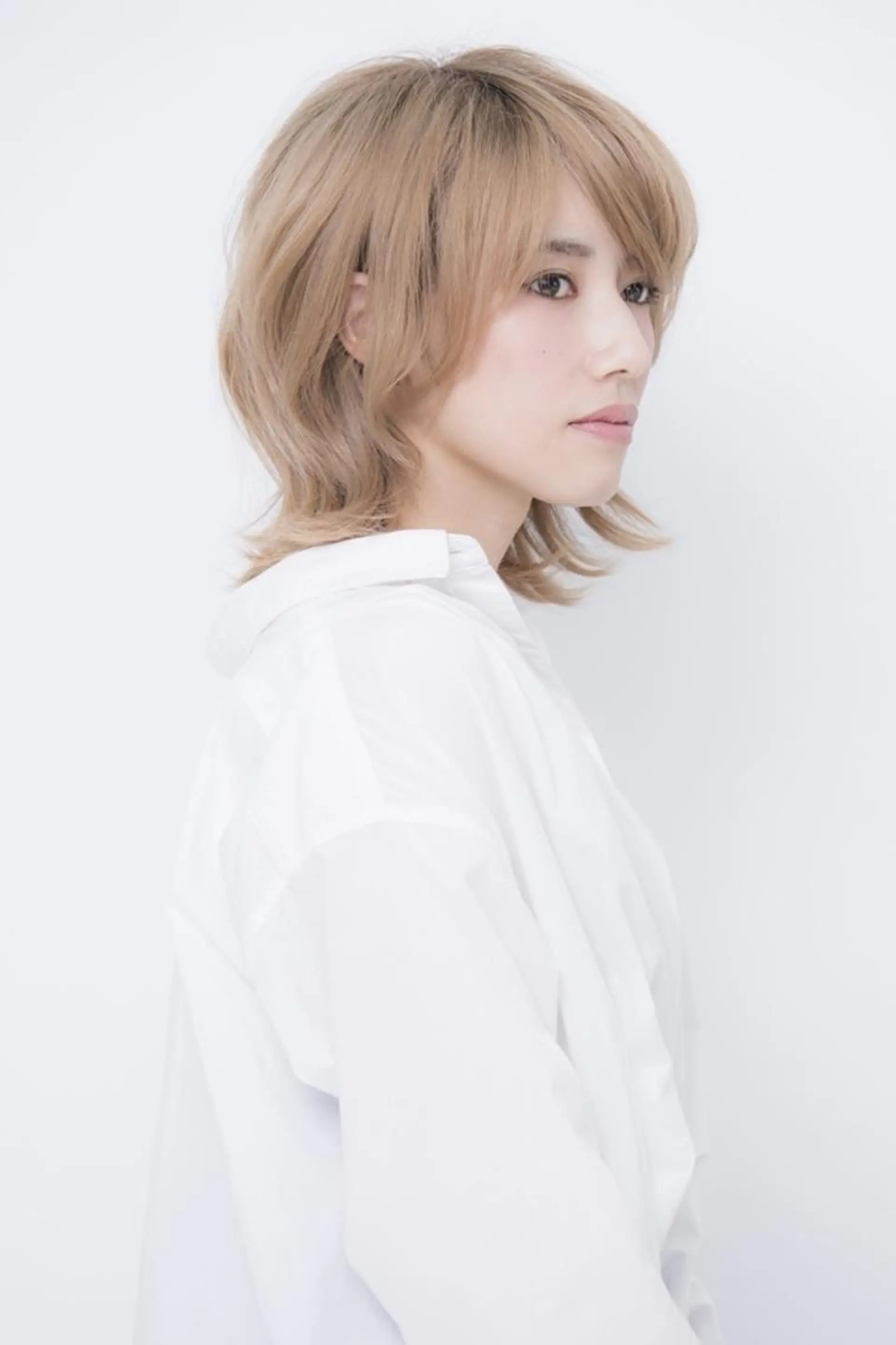 ミディアム カラー 橋口 晃典のヘアスタイル