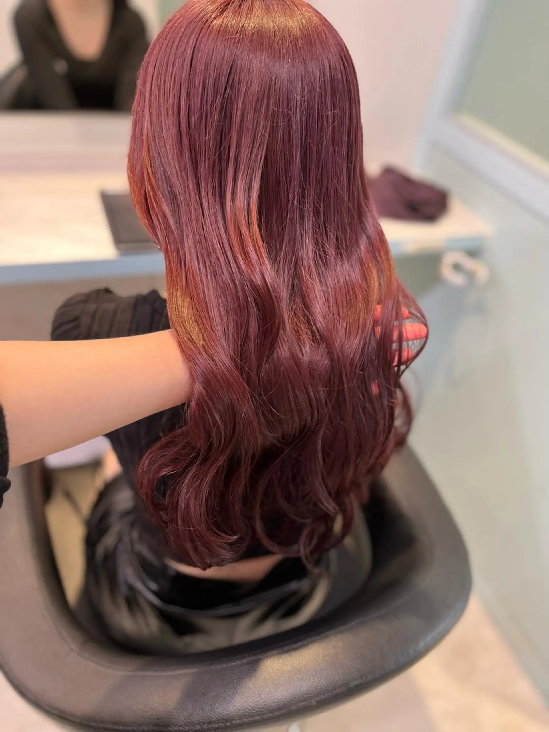 ロング カラー ヘアアレンジ ヘアカラー トリートメント ヘアセット 愛されカラー🩷 はるなのヘアスタイル