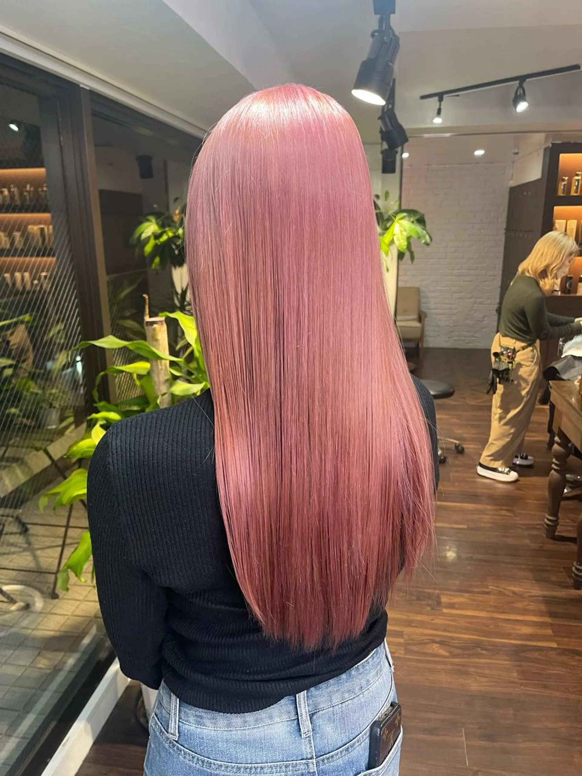 ロング 韓国風カラー 髪質改善 韓国風ヘア レイヤーカット トリートメント カット ヘアカラー トリートメント ワンホンヘア ケラチン/Kaitoのヘアスタイル