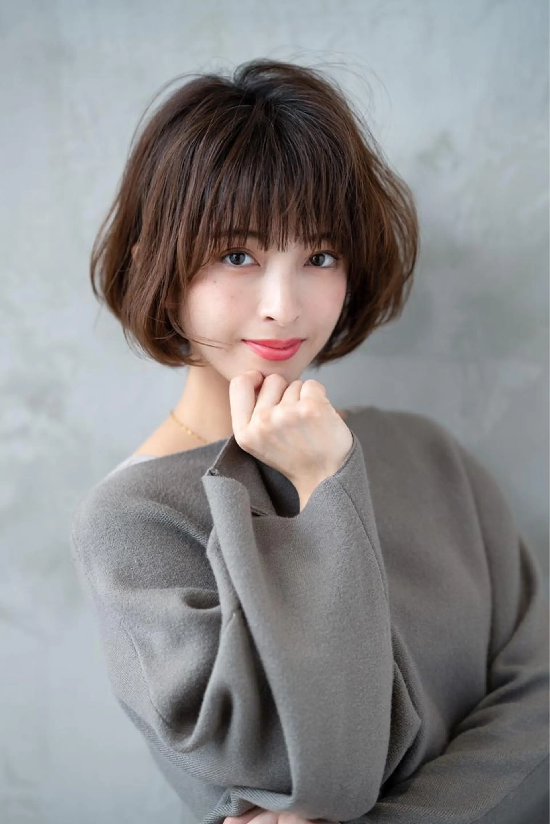 ミディアム カラー カット ヘアカラー トリートメント 🉐レイヤー/塩見 弘樹🉐渋谷のヘアスタイル