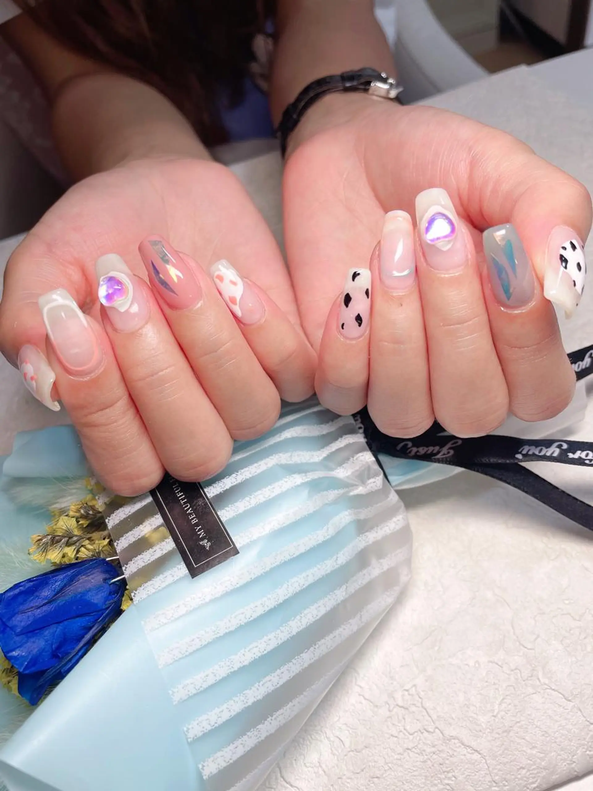 ネイル M🌷nail 長さだし専門店のネイルデザイン