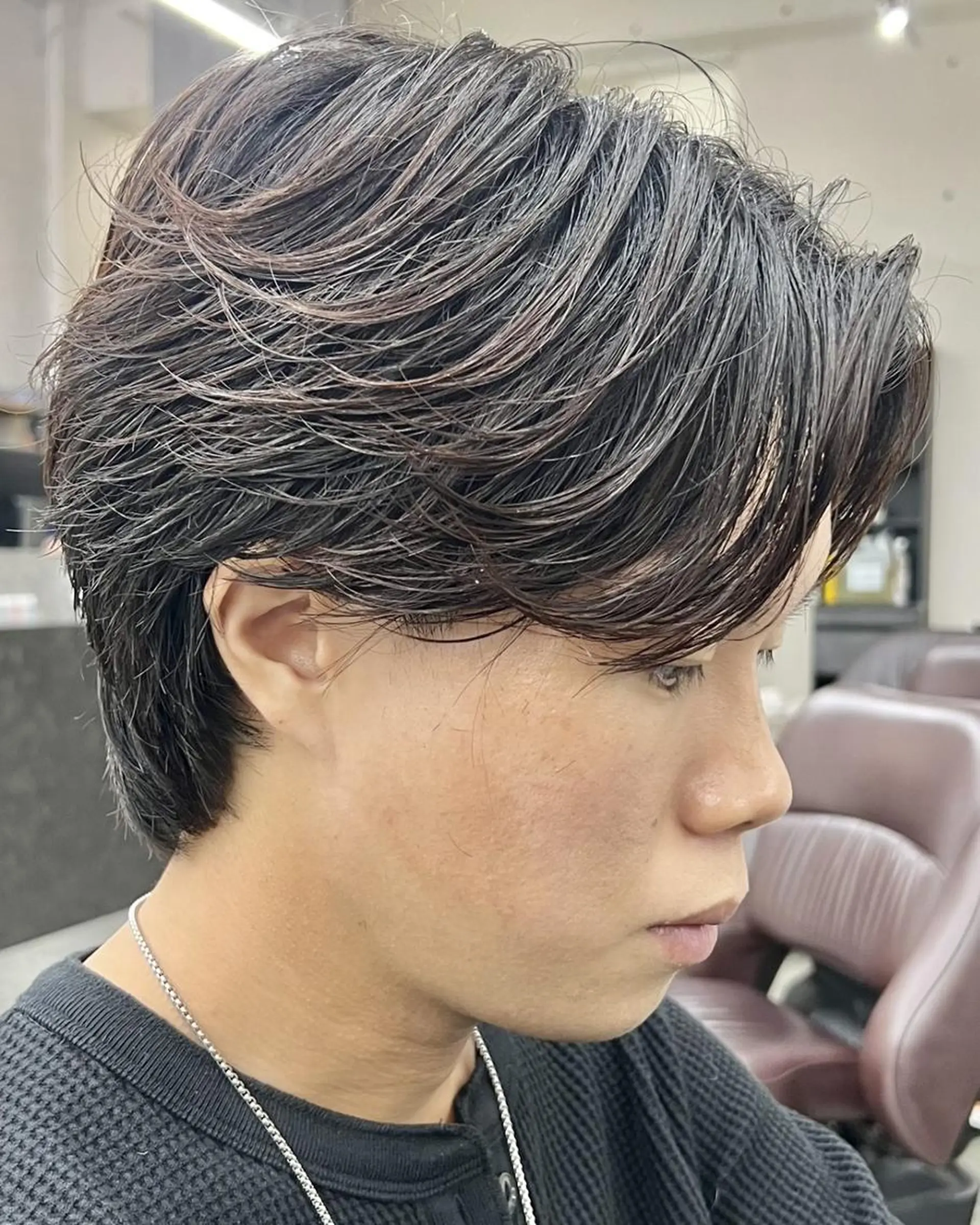 パーマ メンズ カット パーマ GLOP HOMME 店長　アオトのヘアスタイル