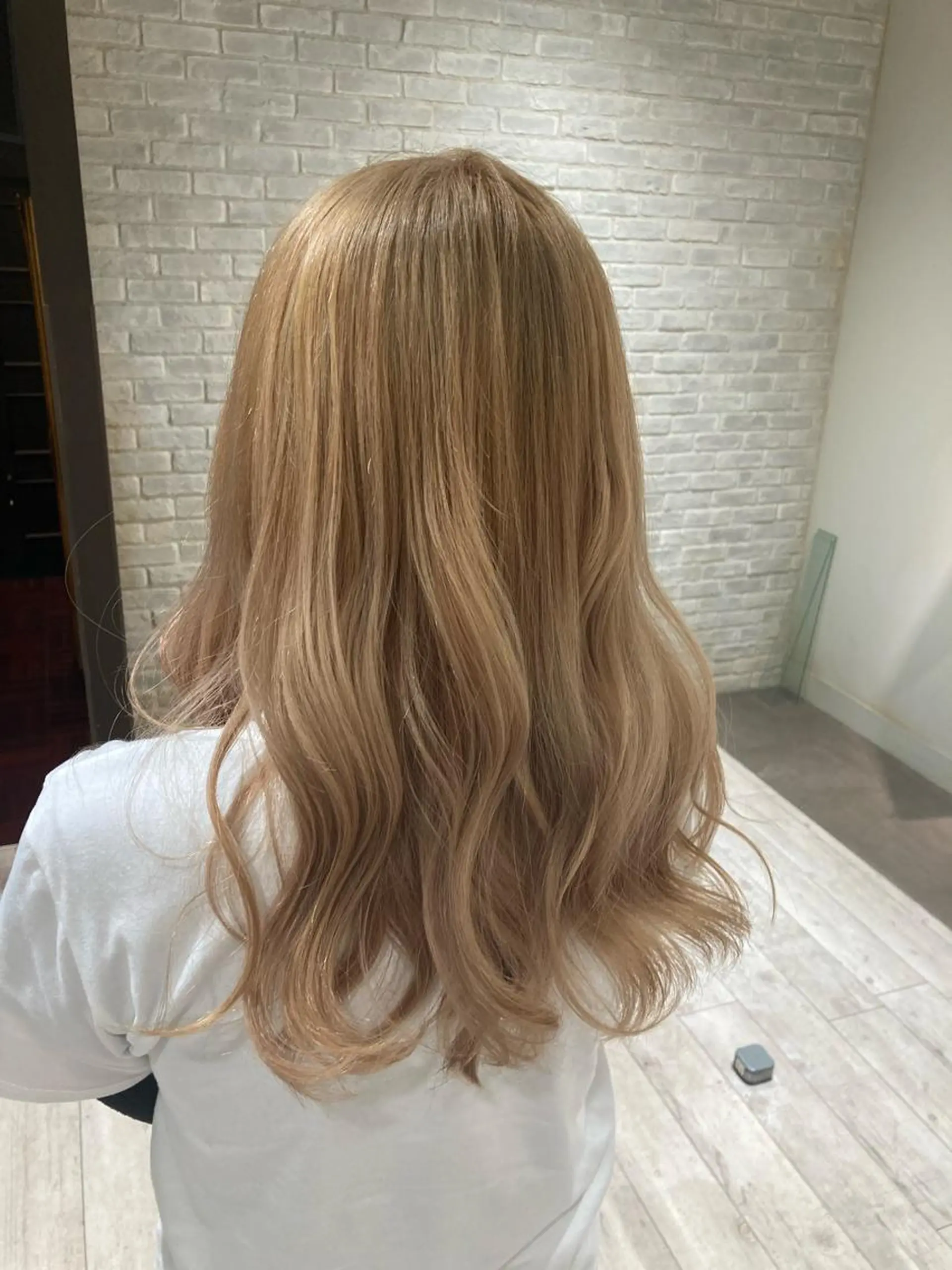 ロング カラー 曲がる縮毛矯正 LIBER 　岩名のヘアスタイル