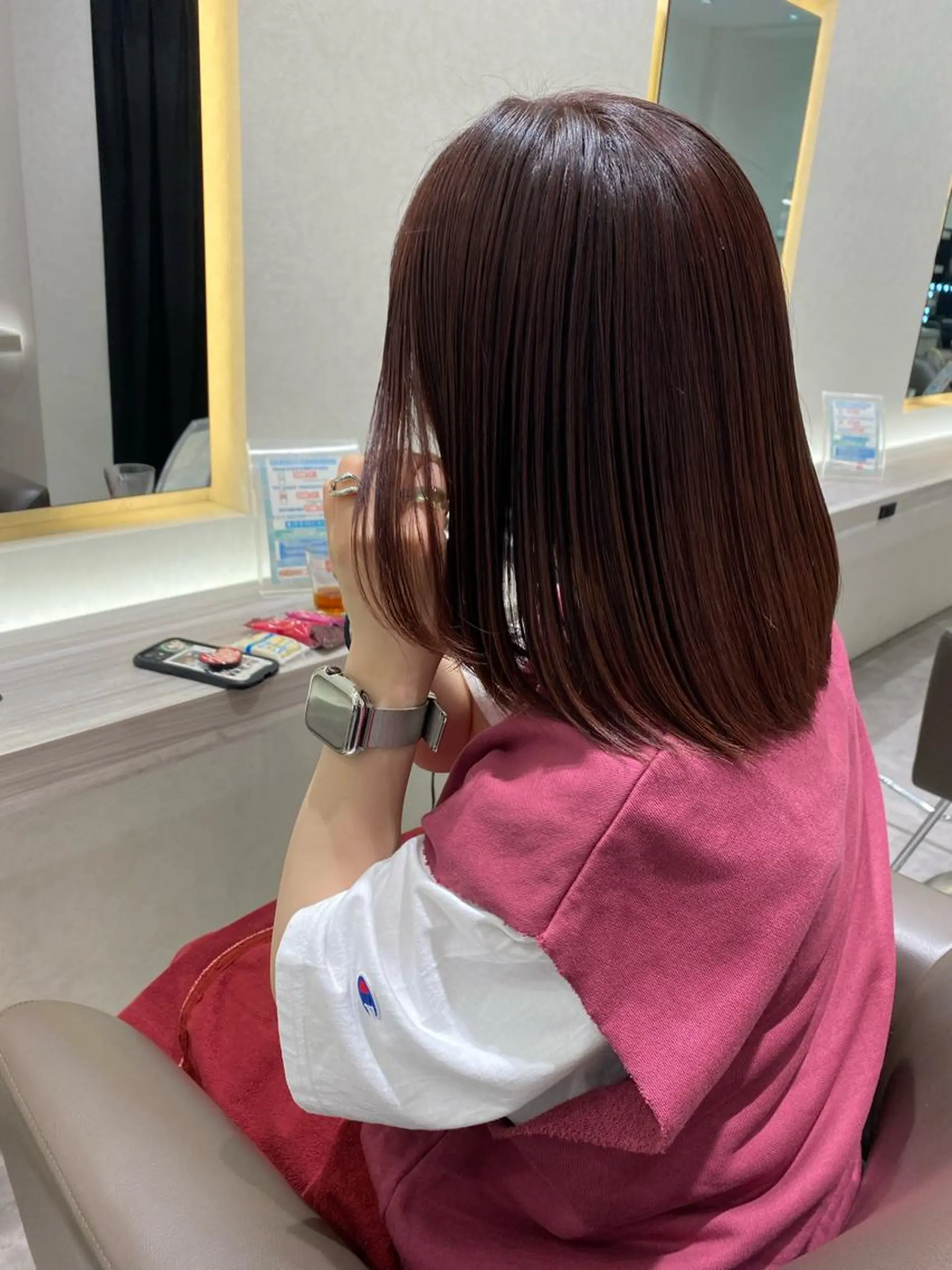 ミディアム カラー ムトウセイマ/艶髪 /艶ケアWブリーチのヘアスタイル