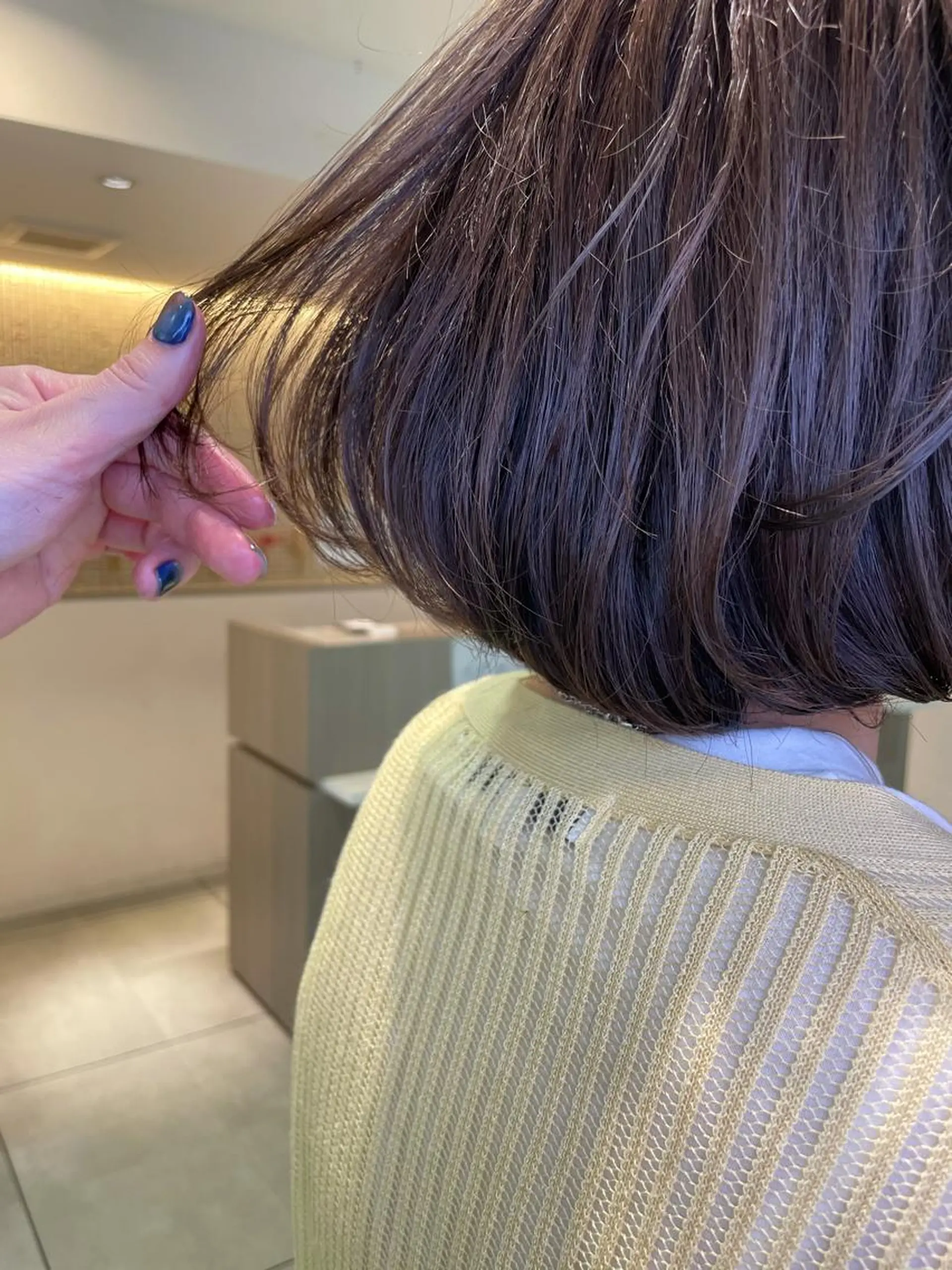 ミディアム カラー 透明感カラー イルミナカラー カット ヘアカラー トリートメント 松佐 ゆかりのヘアスタイル