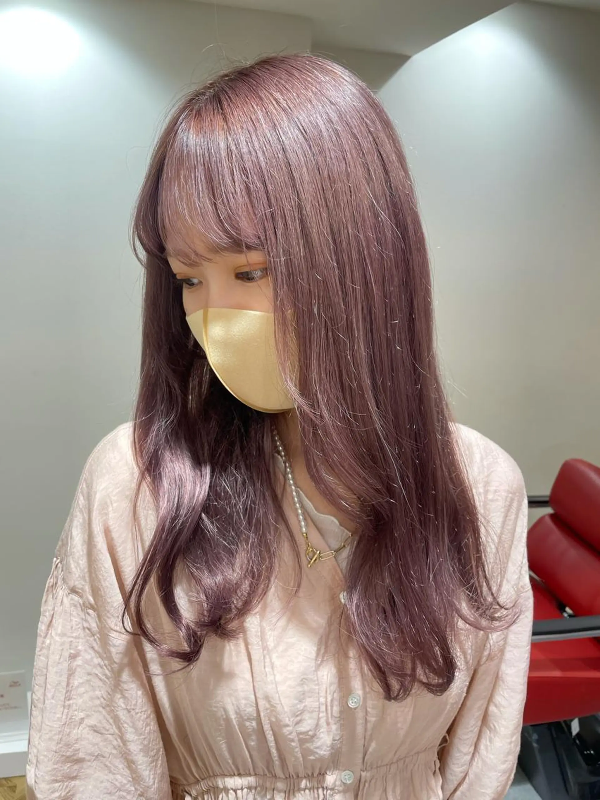 ロング カラー ヘアカラー トリートメント 酸性縮毛矯正 梅田茶屋町 Juriのヘアスタイル