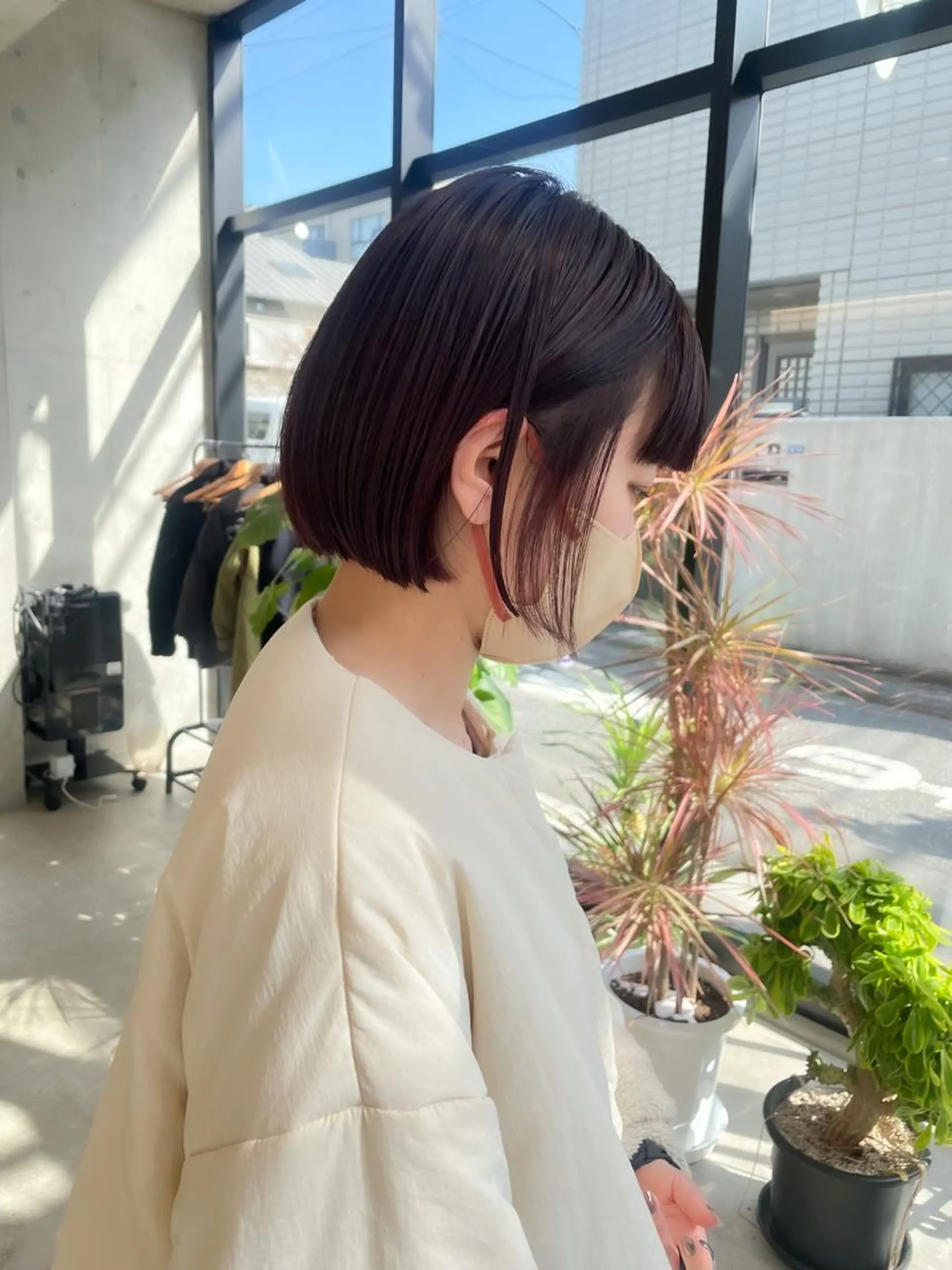 ショート カラー ヘアアレンジ ミニボブ/ブリーチ 🌈MISATOのヘアスタイル