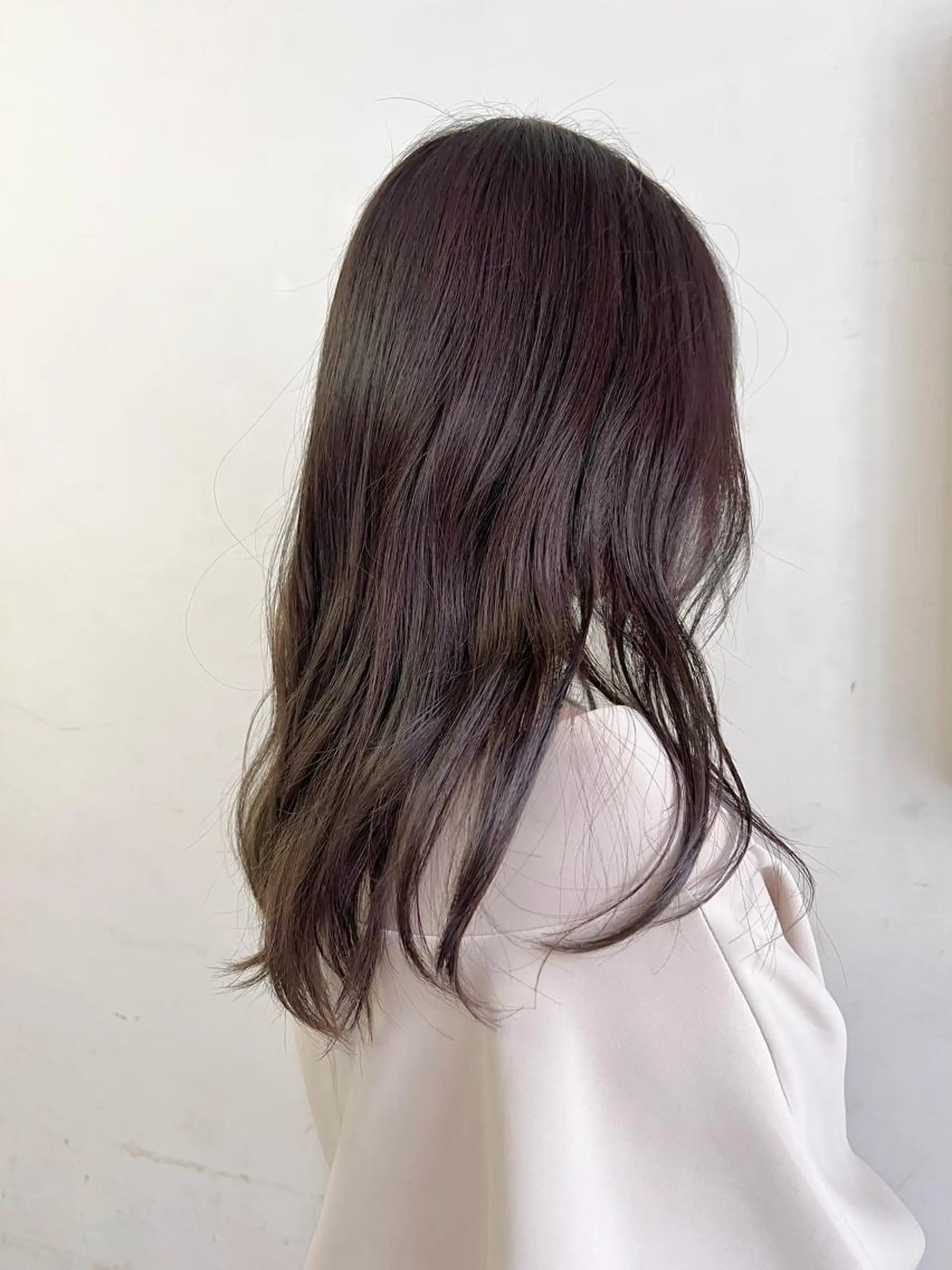 ロング カラー ブリーチ ブラウンカラー パープルカラー 表参道/ハイライト /tsumugiのヘアスタイル