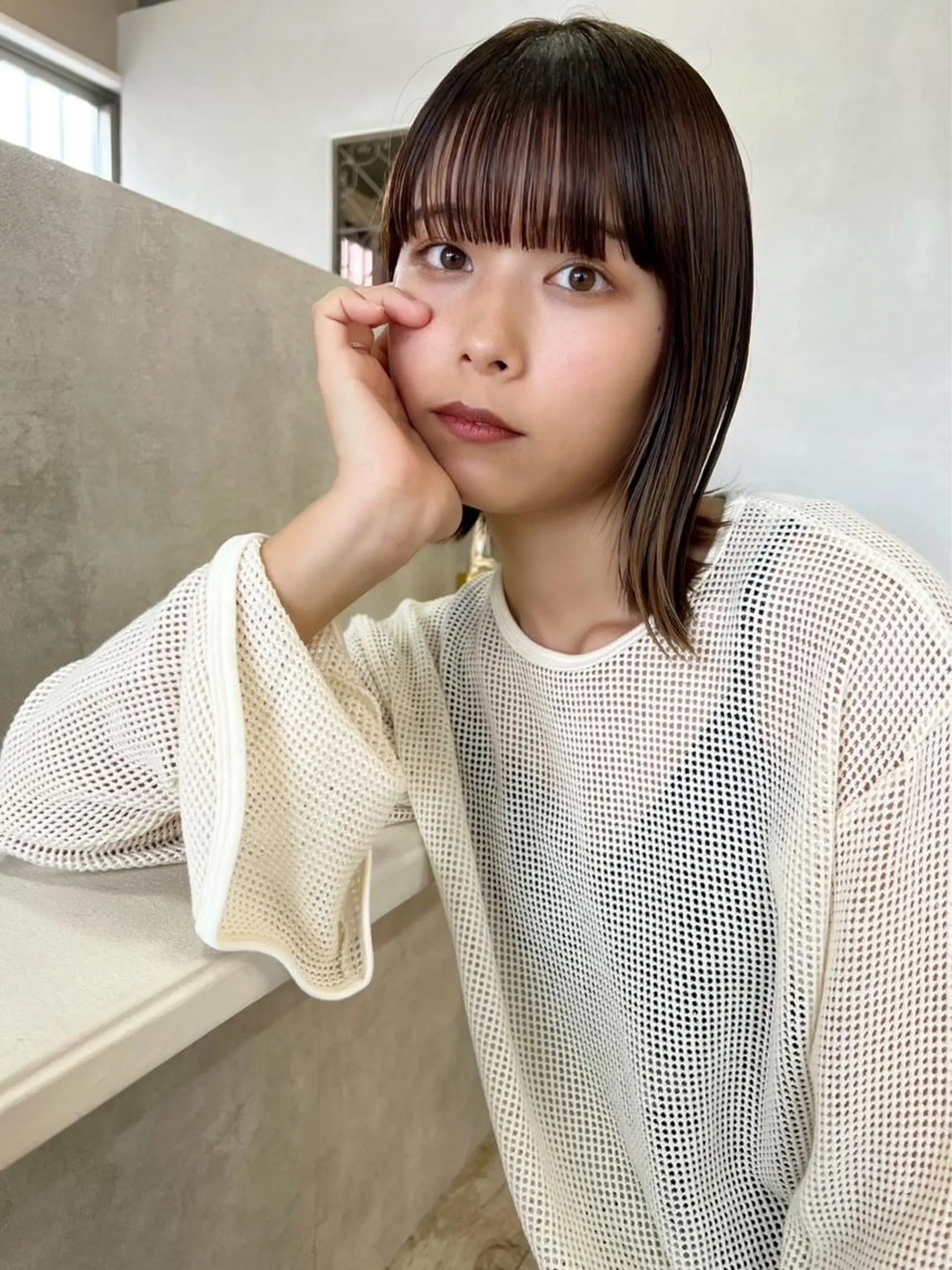 ショート カラー ボブ テトネ タカシのヘアスタイル