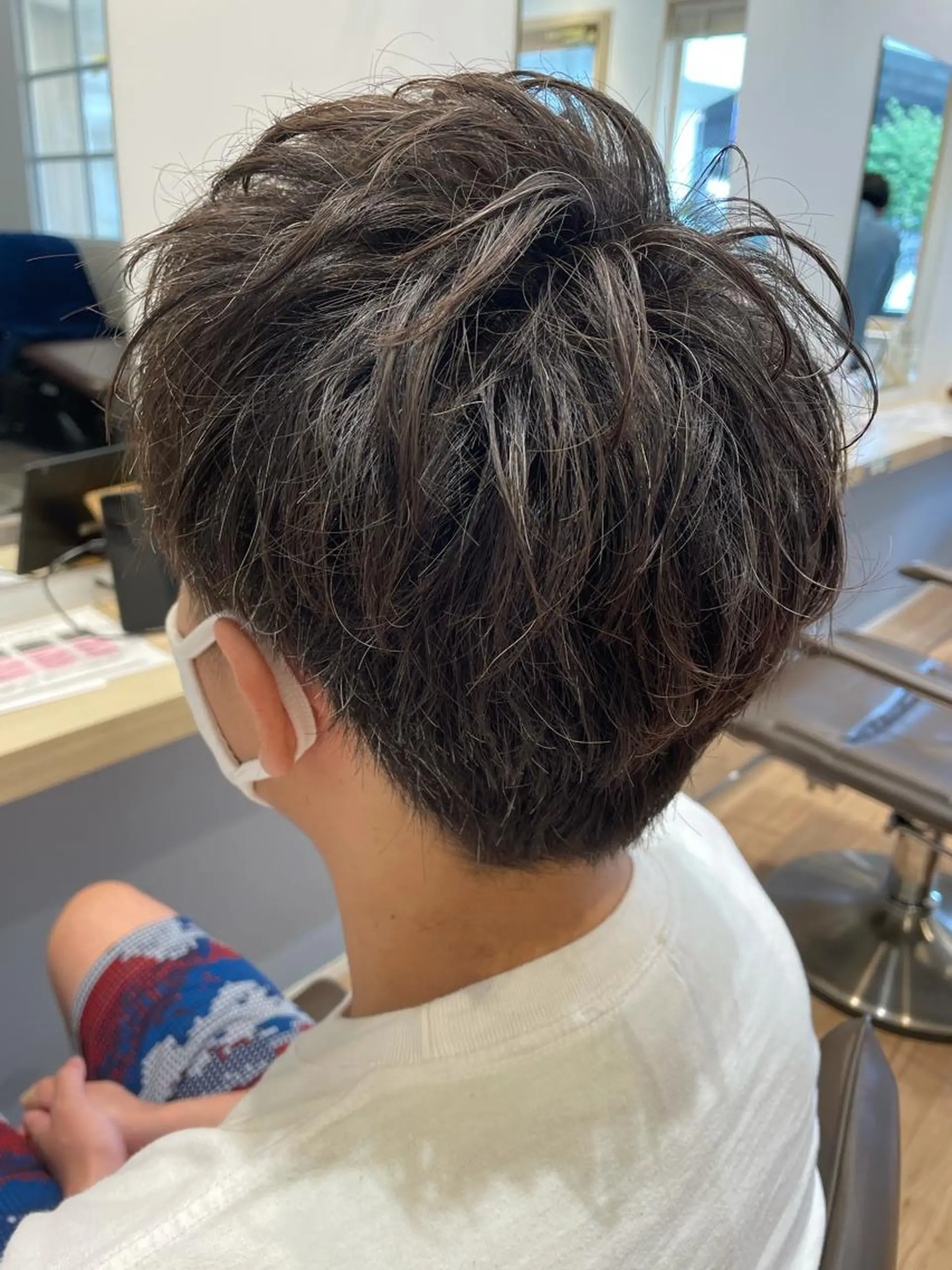 メンズ カット パーマ 飯泉/メンズカラー ツイスパ/メッシュのヘアスタイル