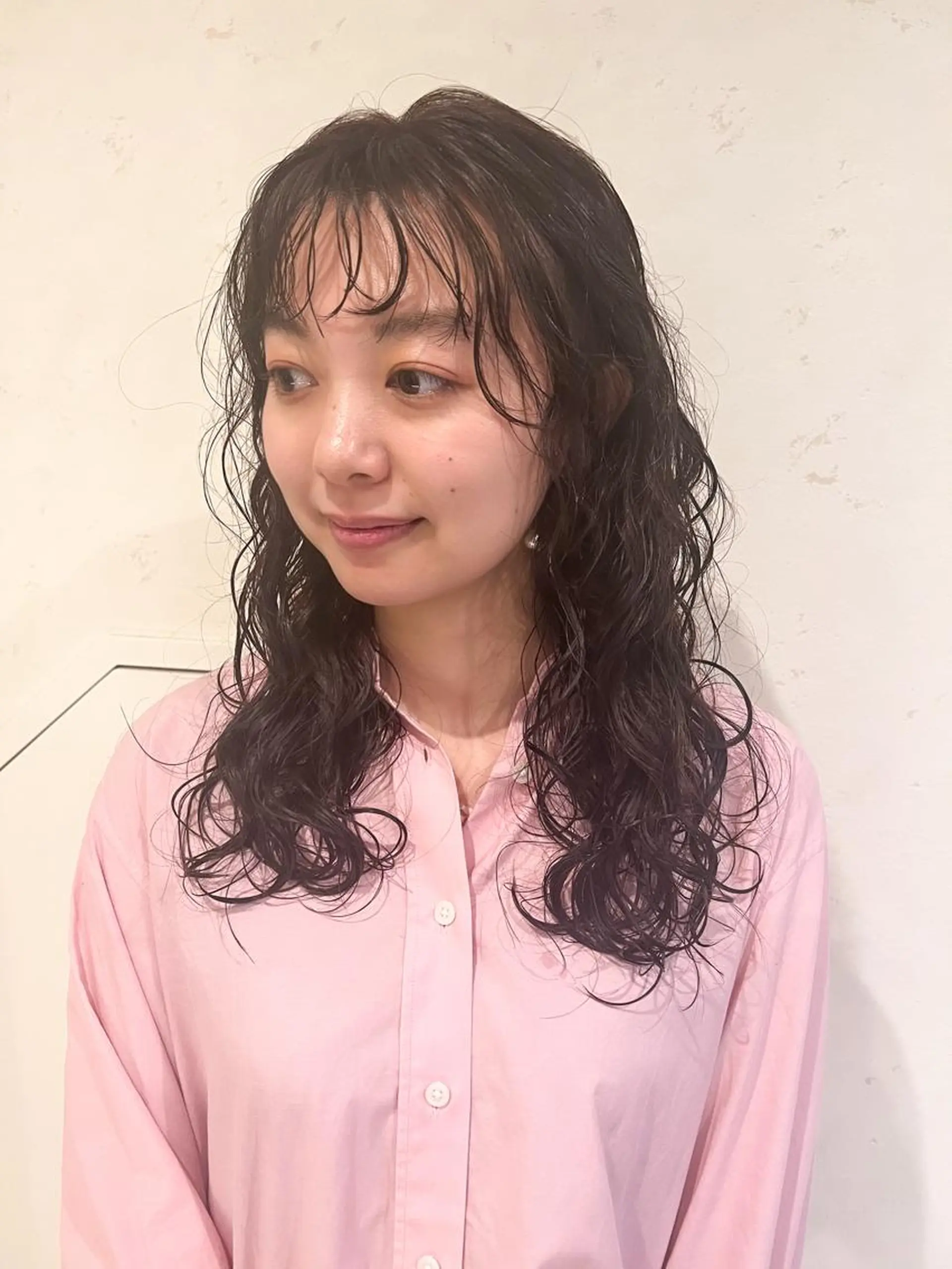 ロング パーマ カット パーマ トリートメント 工藤 梨花のヘアスタイル