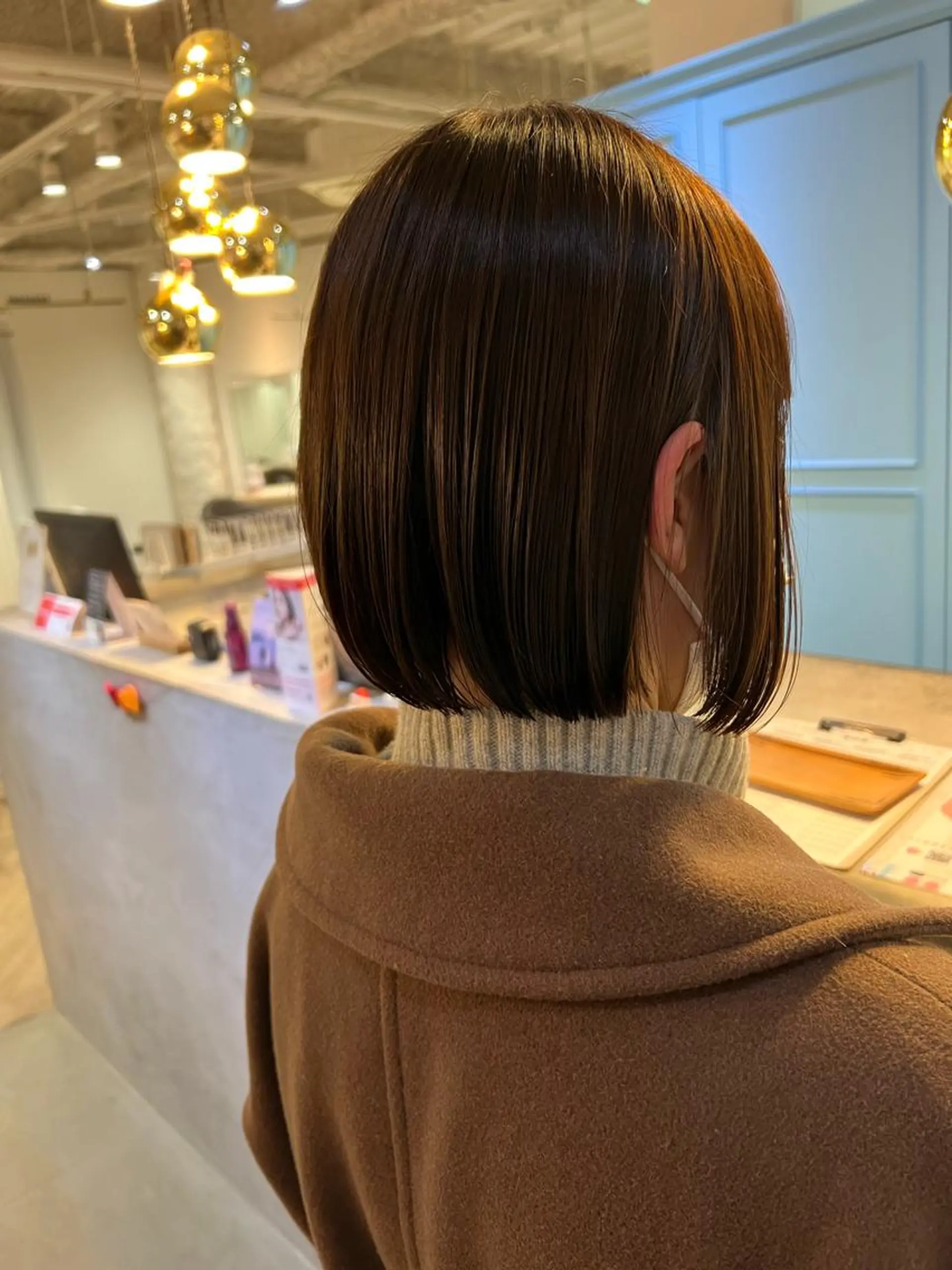 ミディアム ボブ AVANCE.西宮北口所属・白髪ぼかし/髪質改善 梅原響輝のヘアスタイル