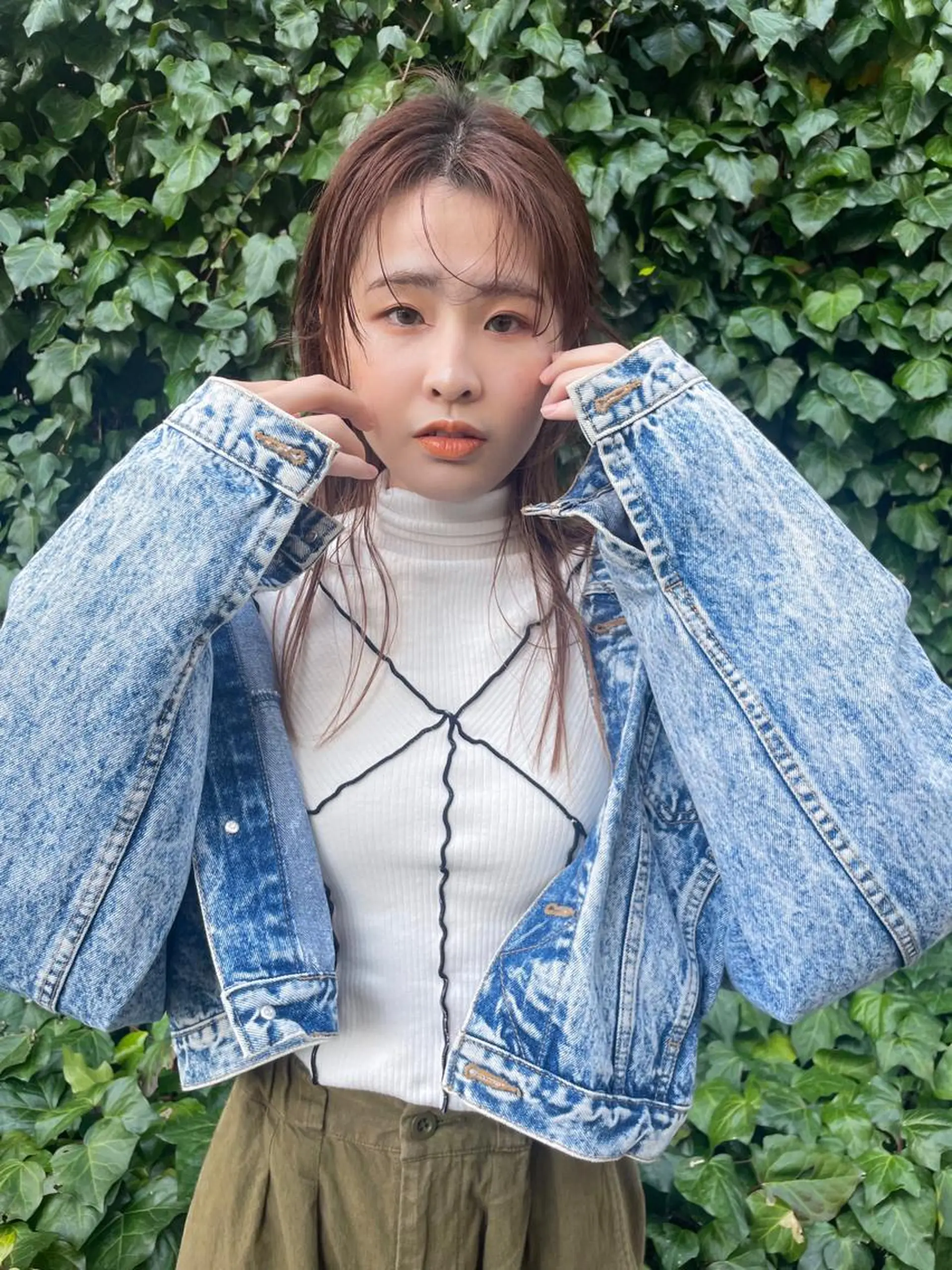 セミロング カラー ヘアカラー トリートメント 高橋 みく/ minim 暖色のヘアスタイル