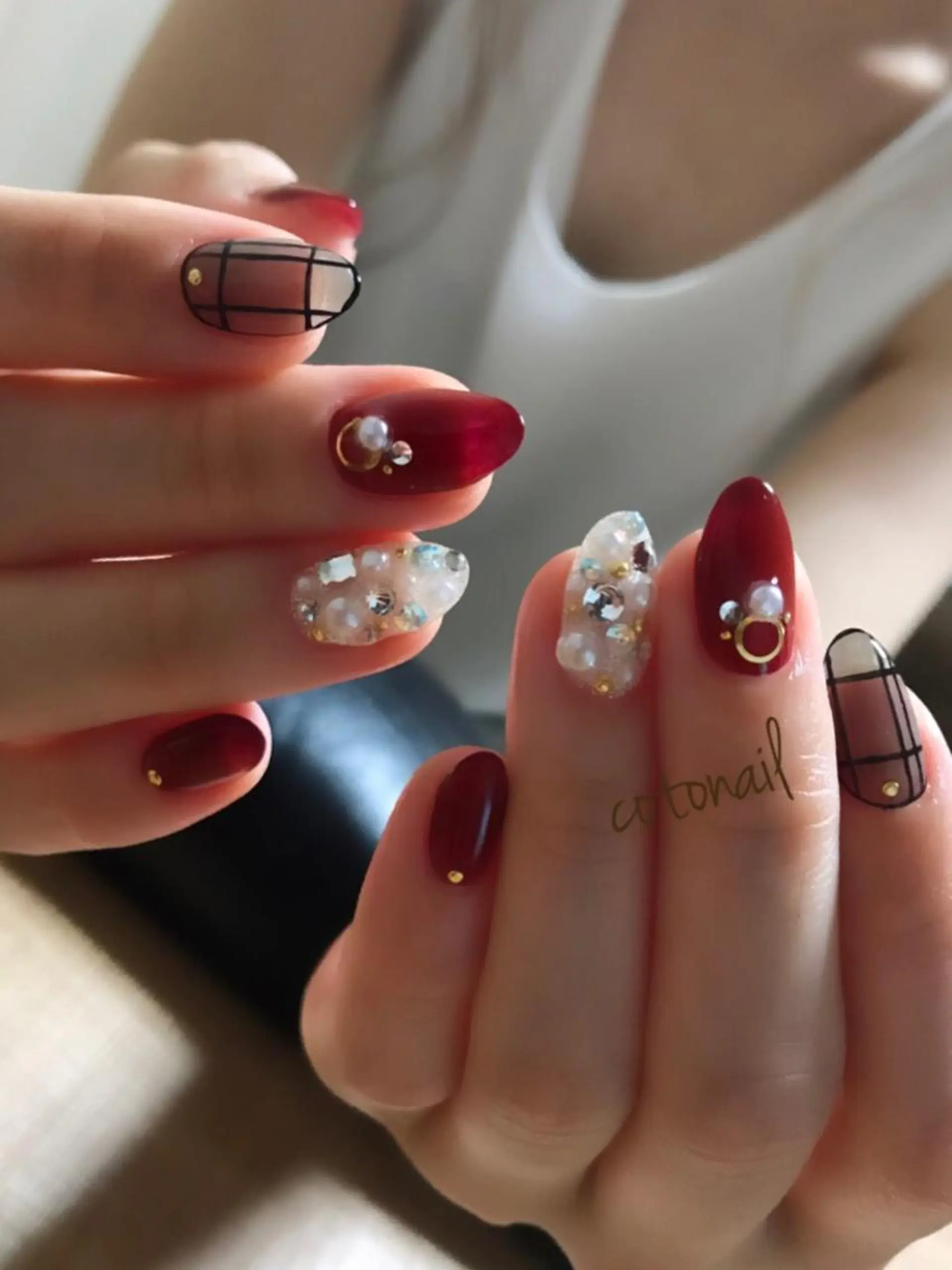 ネイル ツメトマツゲ .のネイルデザイン