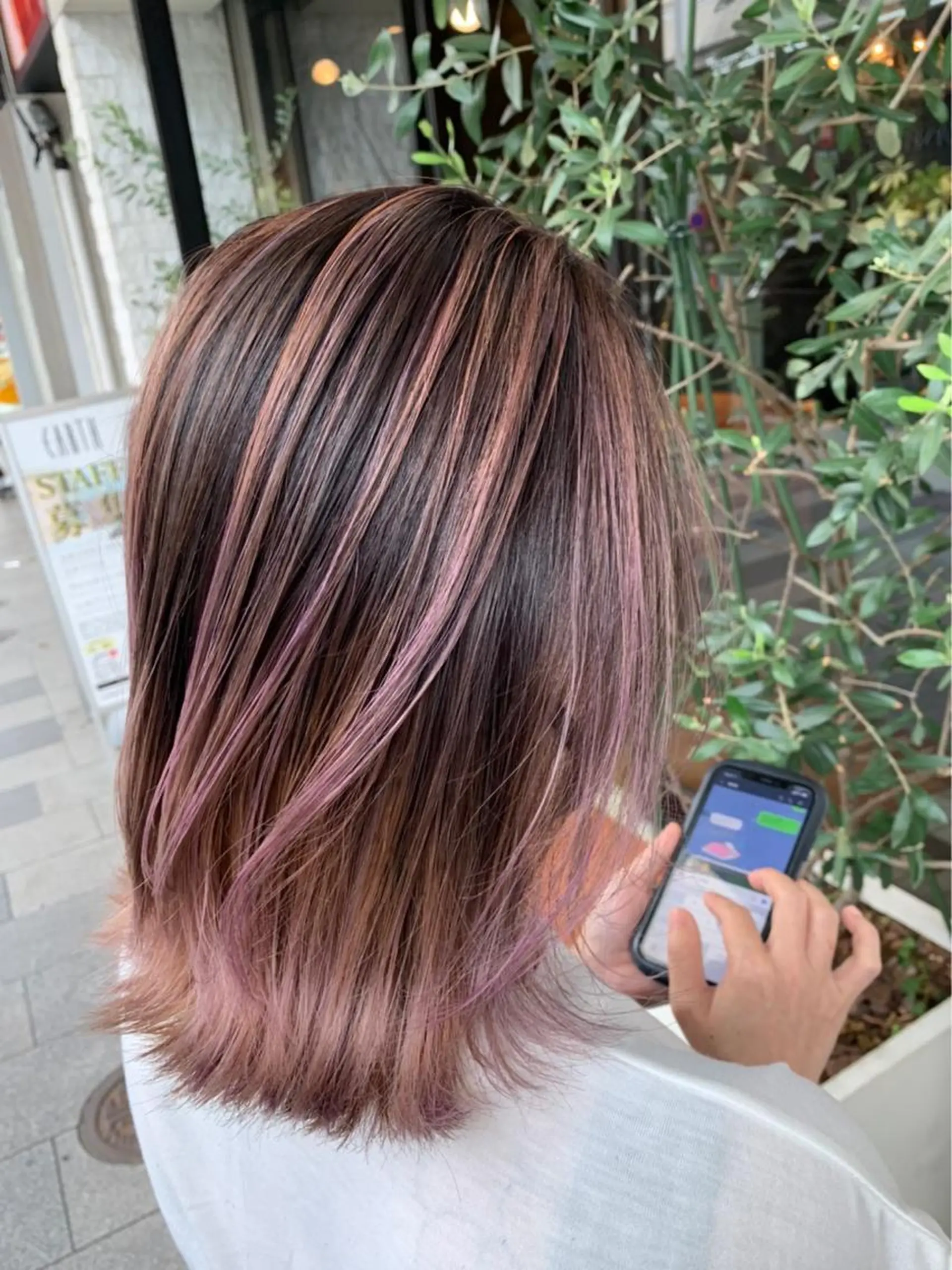 ミディアム 中谷 明日香のヘアスタイル