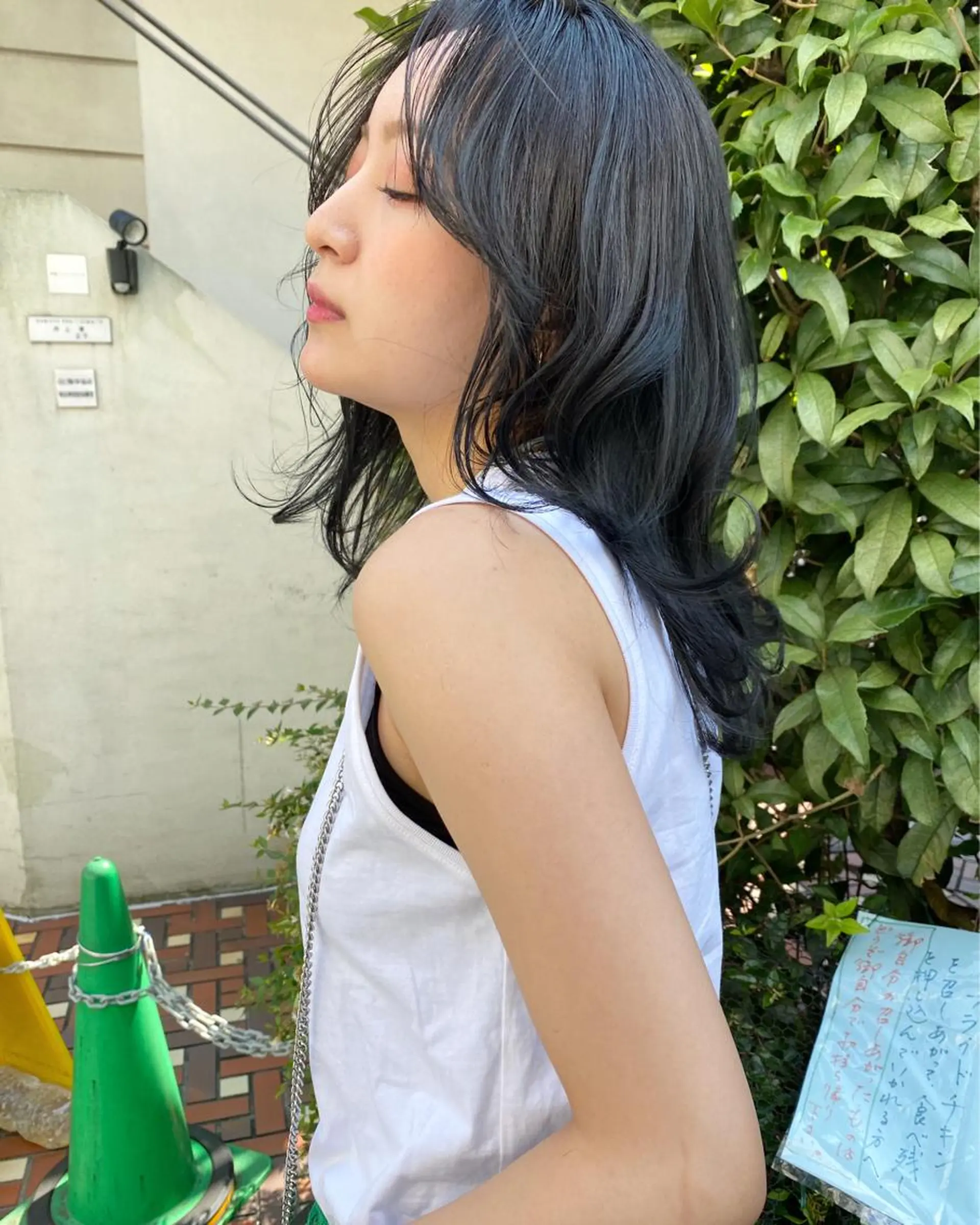 セミロング カラー カット ヘアカラー トリートメント 韓国風×透明感カラー 髪質改善オタベシンヤのヘアスタイル