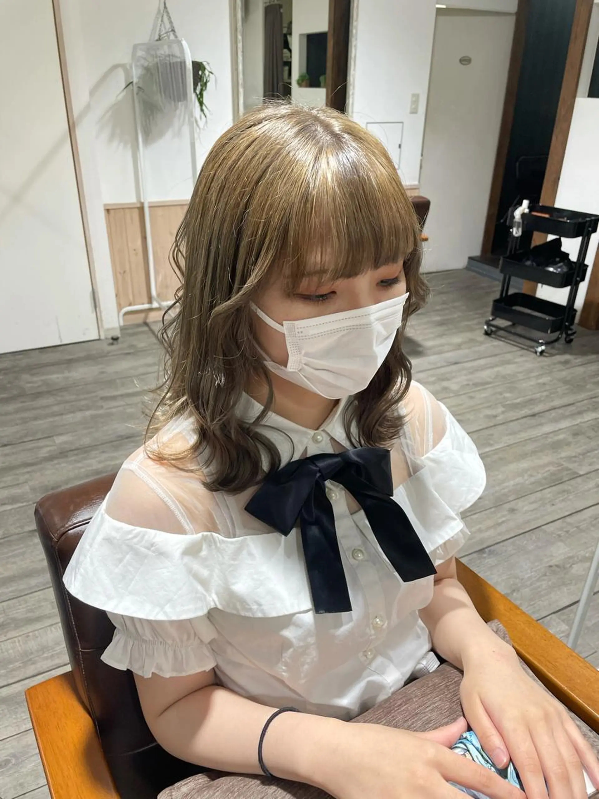 セミロング ヘアカラー soyon心斎橋所属・♡透明感/艶カラー/ M a I ♡のヘアスタイル