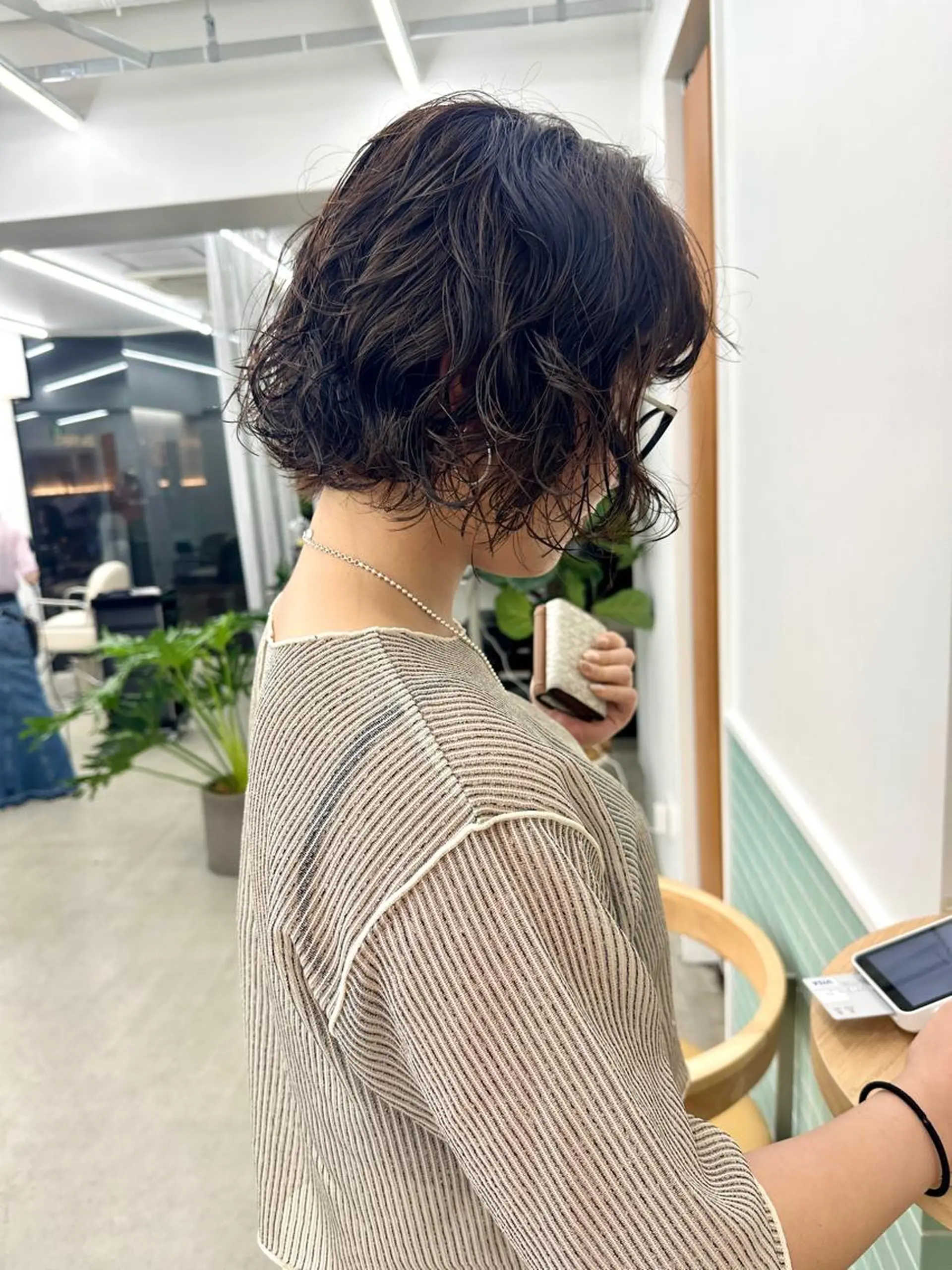 ショート パーマ ボブ ニュアンスパーマ カット パーマ トリートメント ボブ/レイヤー/ケア パーマ/リュウタのヘアスタイル