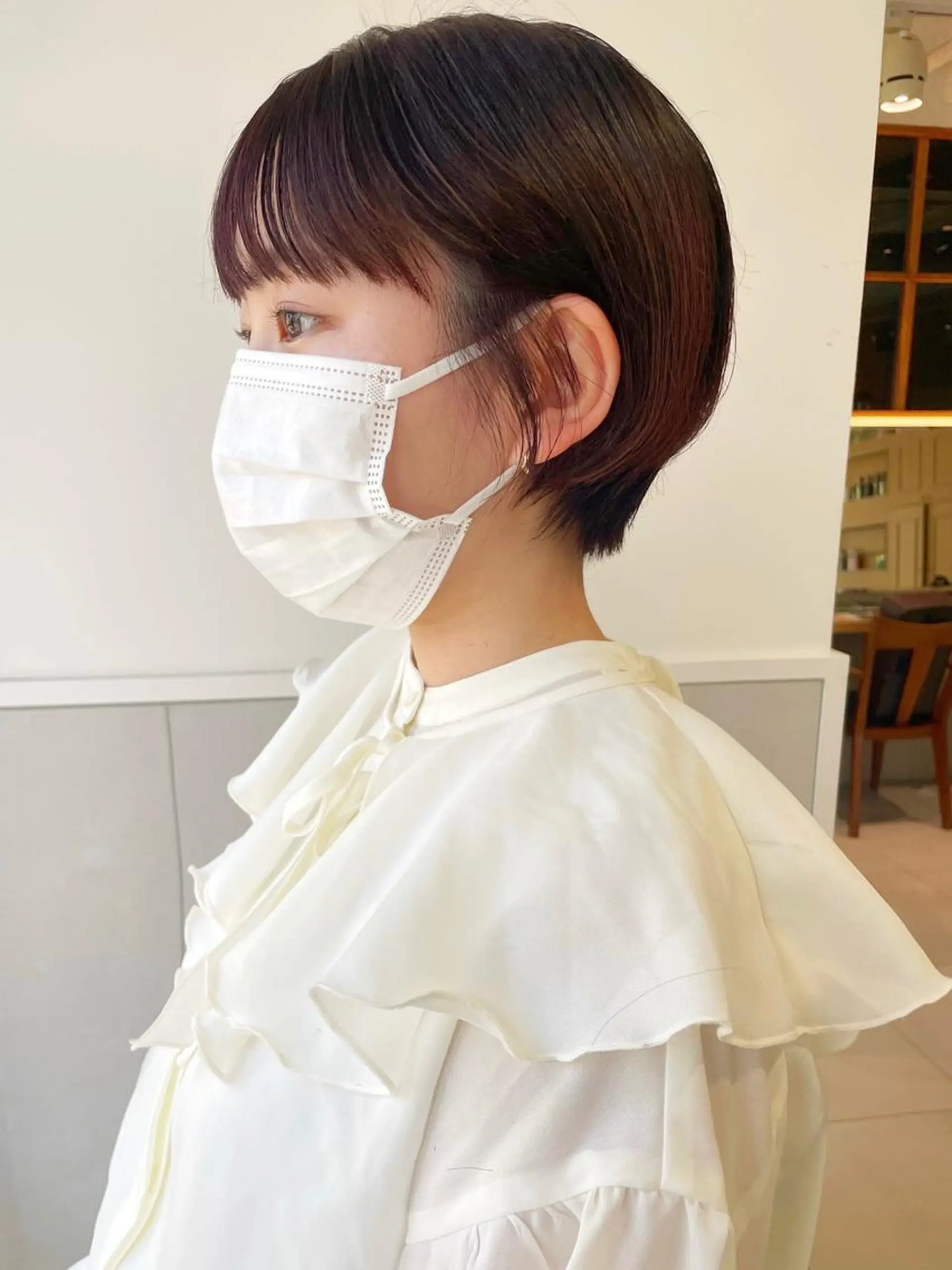 ショート カラー 丸みショート ショートヘア カット ヘアカラー トリートメント 齋藤 咲のヘアスタイル