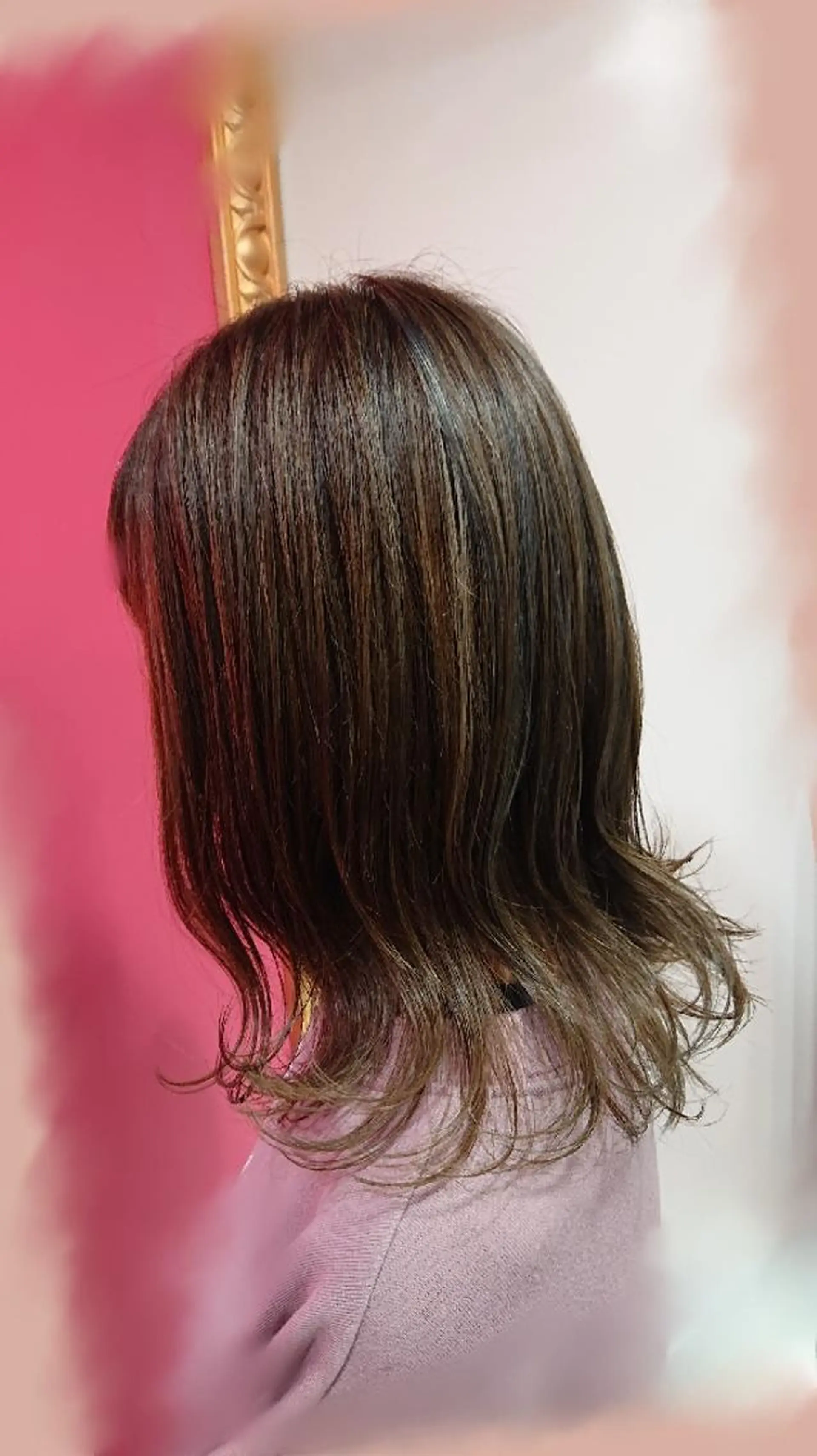 セミロング ハイライト カット ヘアカラー トリートメント 松浦 美和【miwa】のヘアスタイル