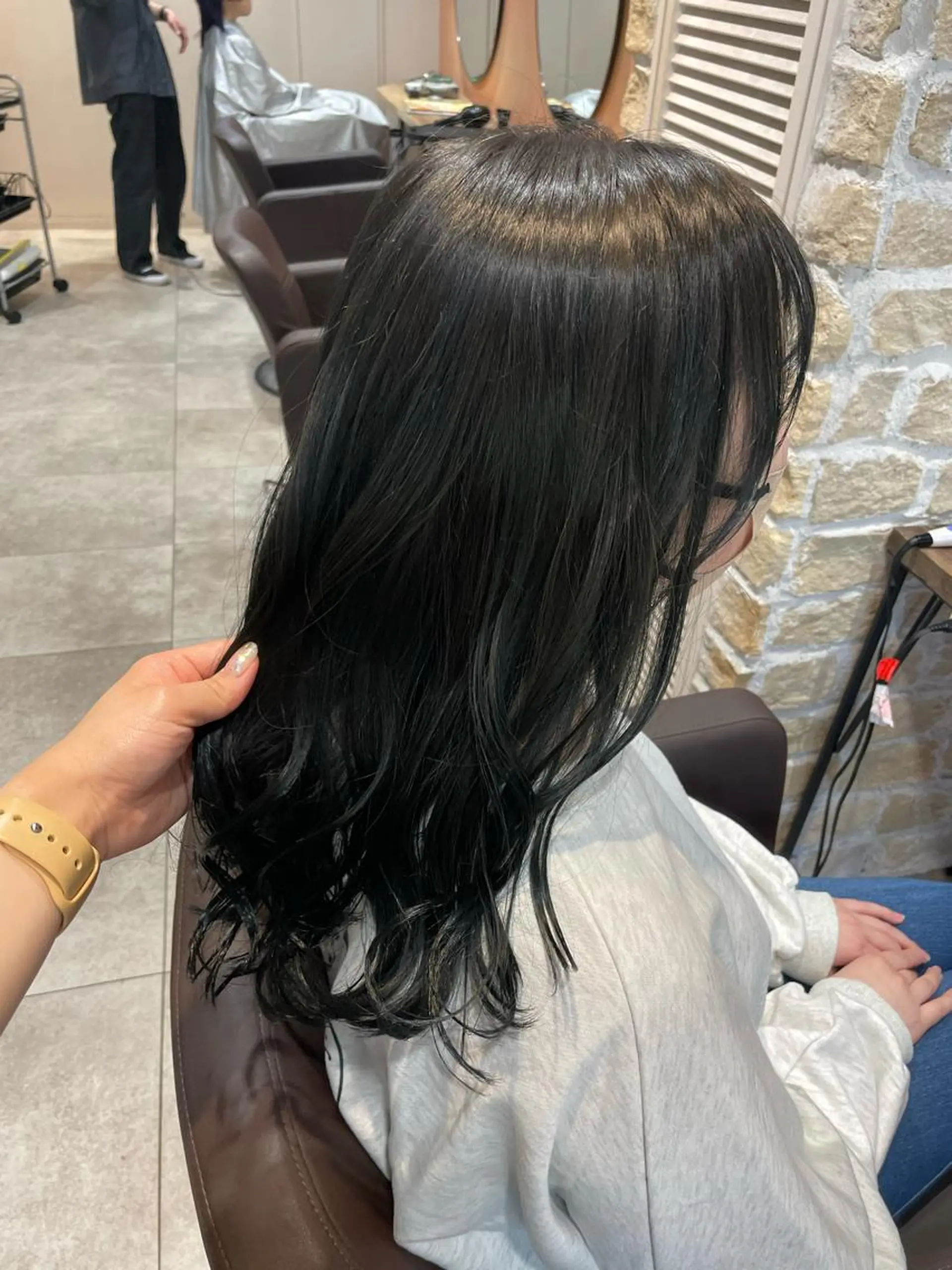 セミロング カラー ネイビーカラー カット ヘアカラー トリートメント 💐パーソナルカラー /市橋加菜💐のヘアスタイル