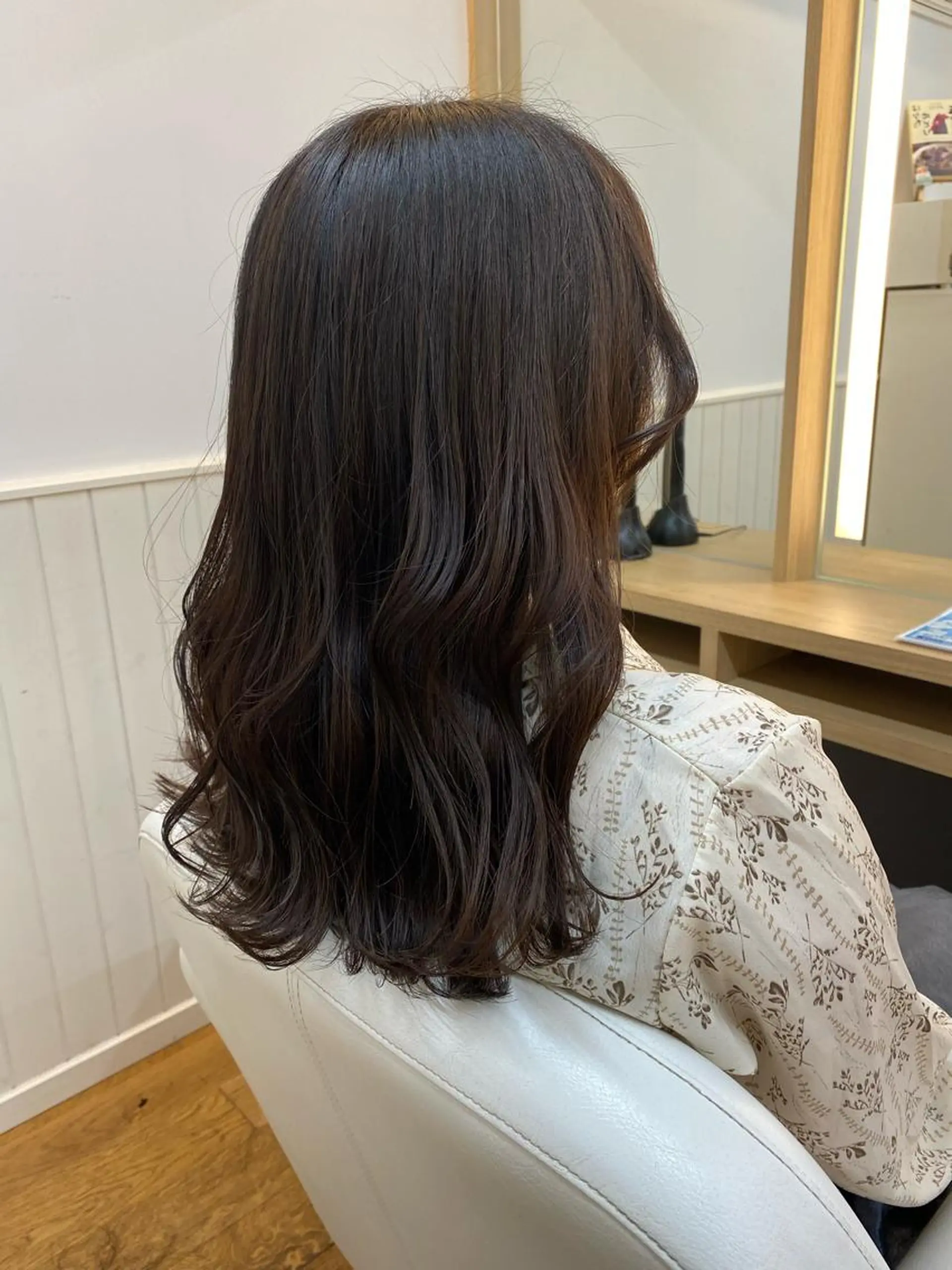 セミロング 顔周りカット 韓国風ヘア 韓国ヘア sasugaのヘアスタイル