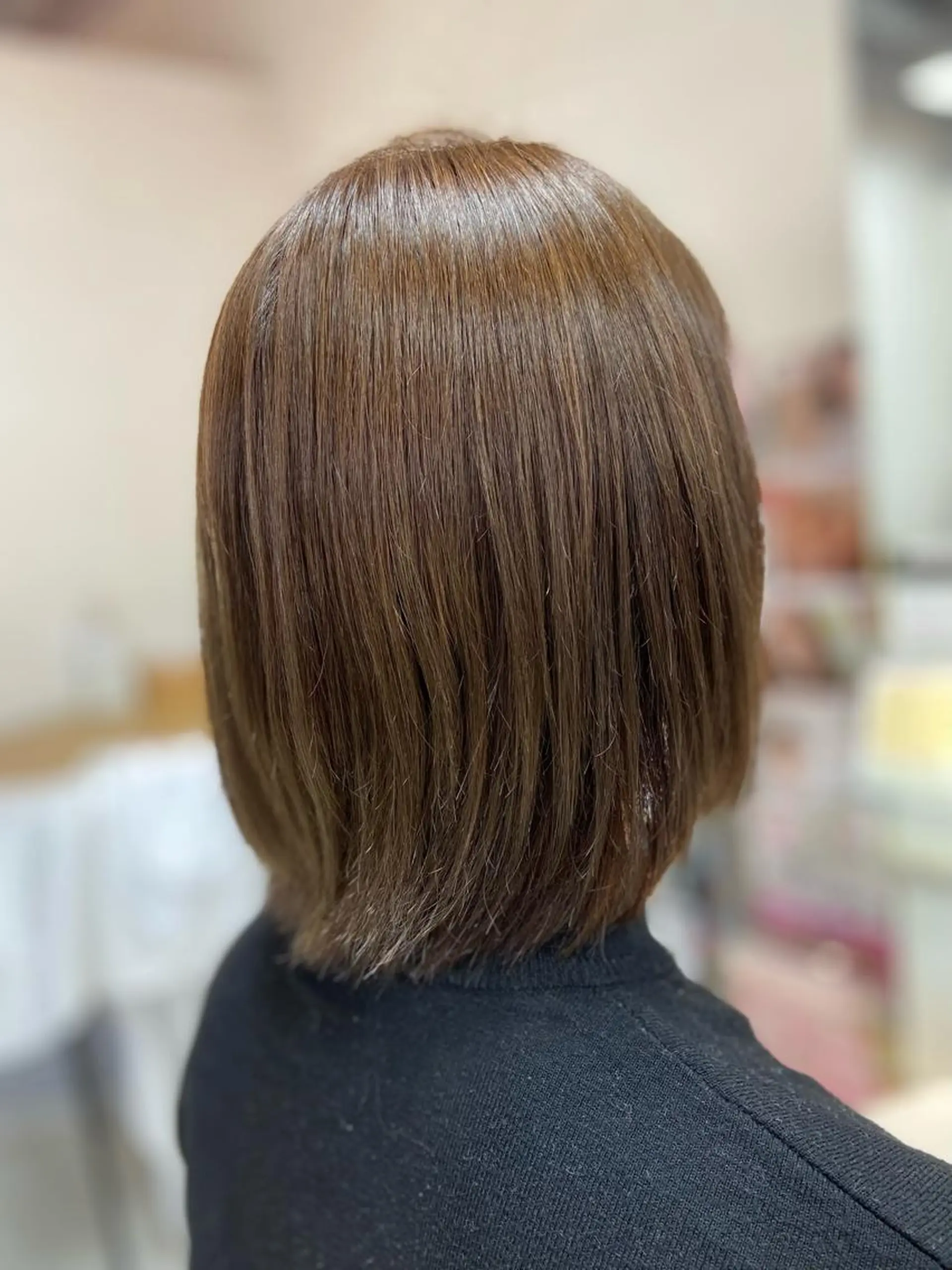 ミディアム カラー ブリーチ 透明感カラー ブリーチなしカラー ヘアカラー トリートメント 菊地 美憂のヘアスタイル