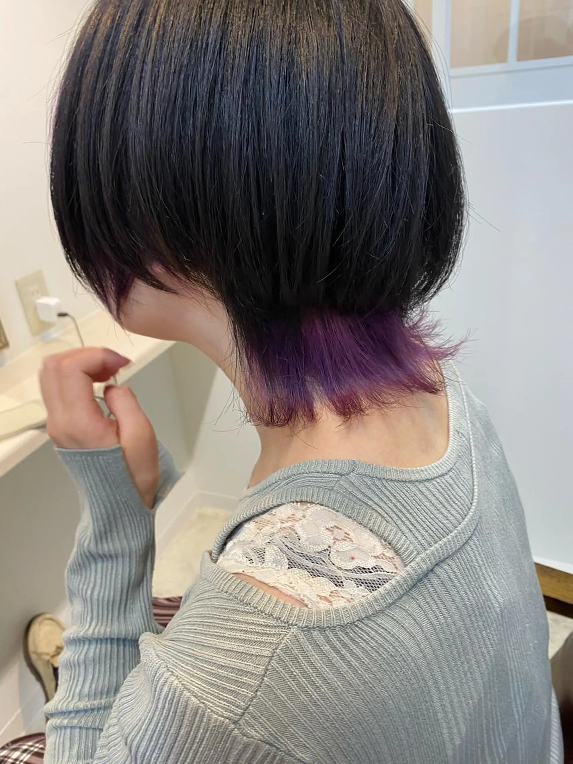 ショート カラー インナーカラー miel hair 新宿店 【ミエル ヘアー】所属・新宿西口から徒歩5分 石橋卓典のヘアスタイル