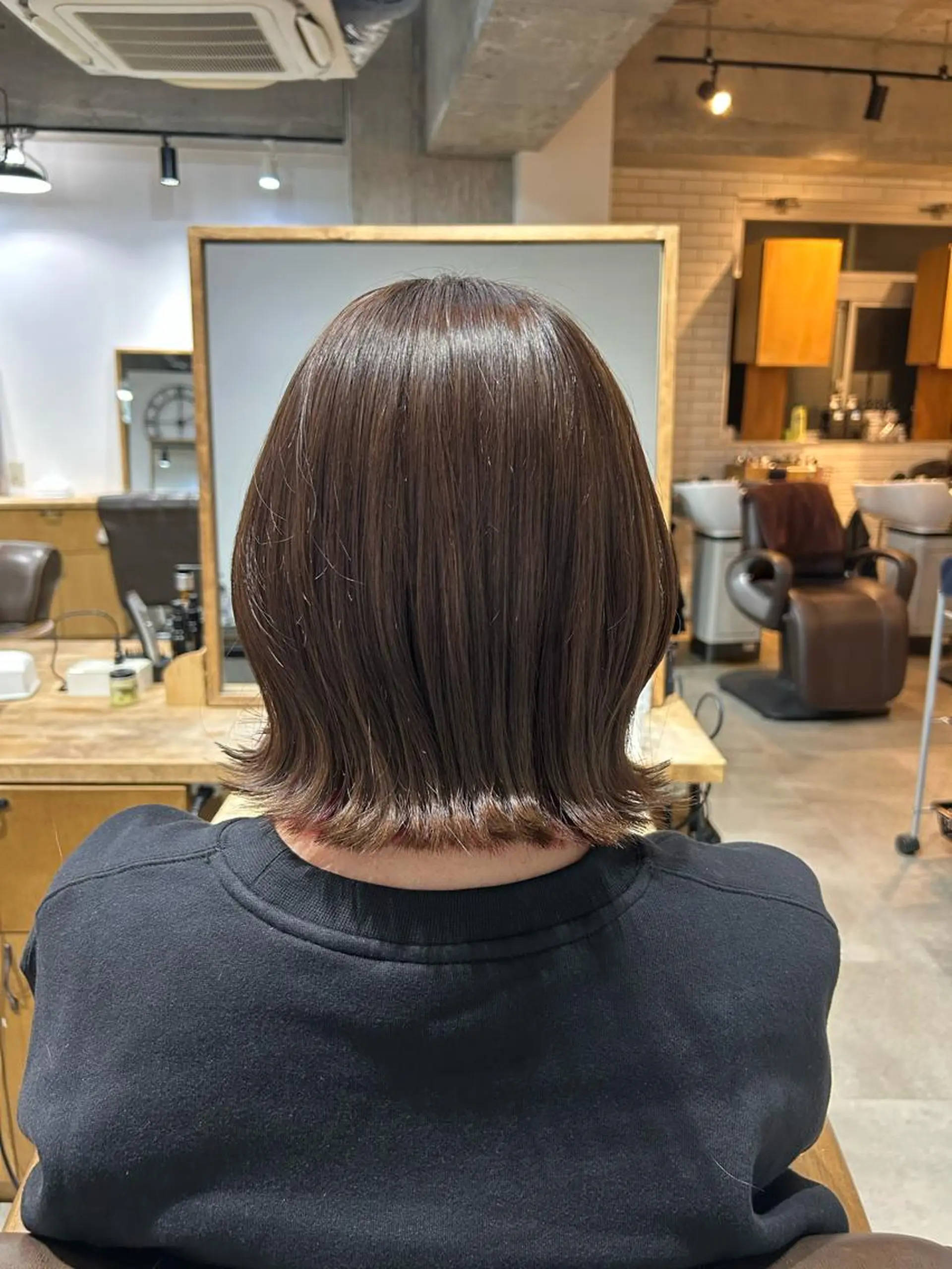 ミディアム カラー Eri 🌿透明感カラーのヘアスタイル