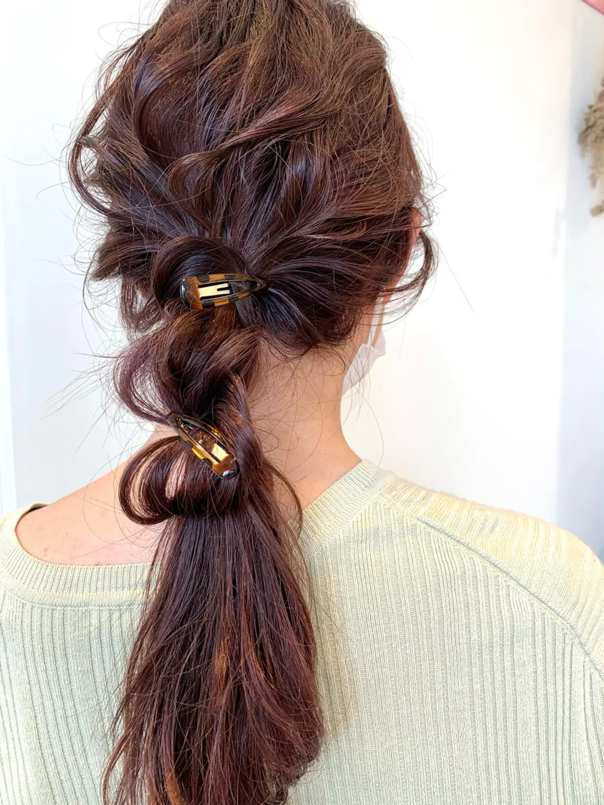 セミロング ヘアアレンジ 吉原 由菜のヘアスタイル