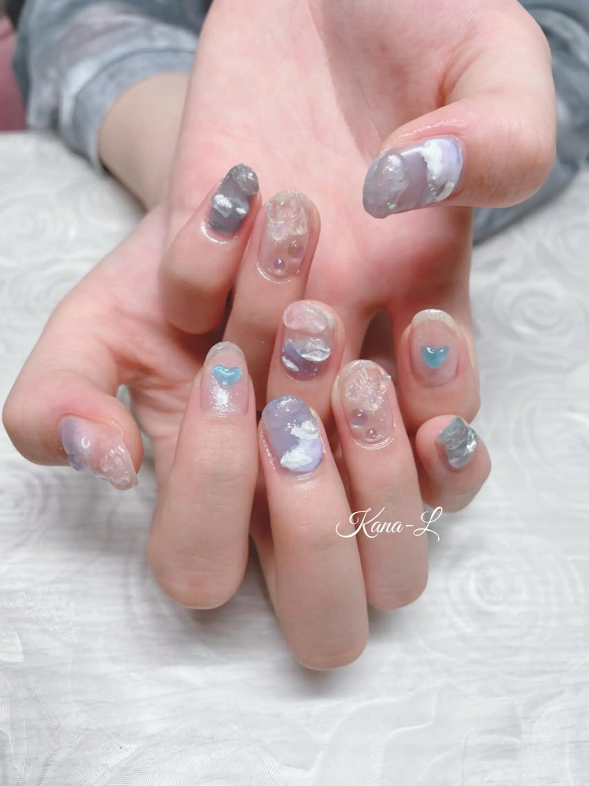 カラー ネイル ニュアンスネイル 芦辺 香奈のネイルデザイン