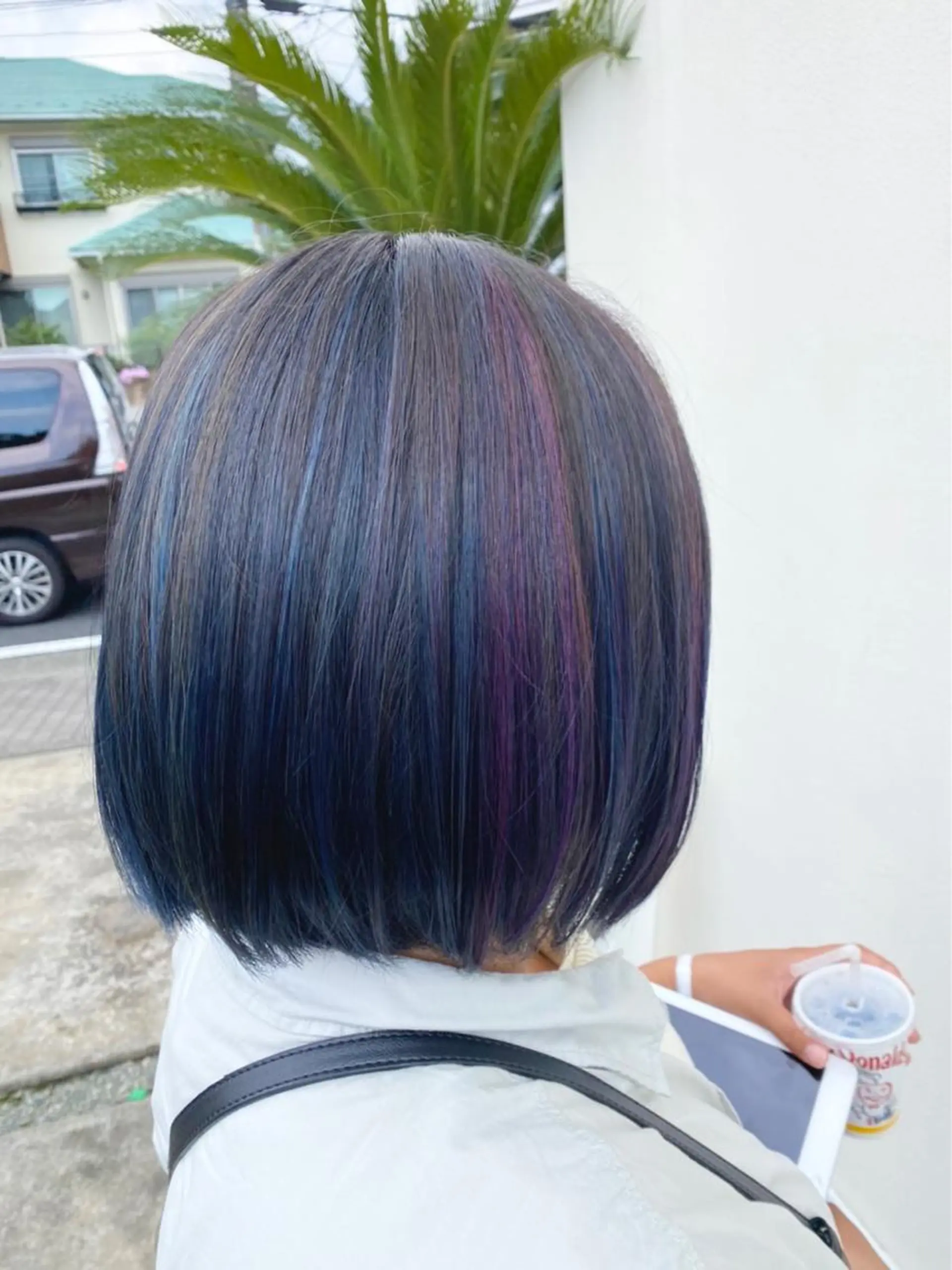 ミディアム カラー ブルーカラー カラースペシャリスト しょう🧑🏼‍🎨のヘアスタイル