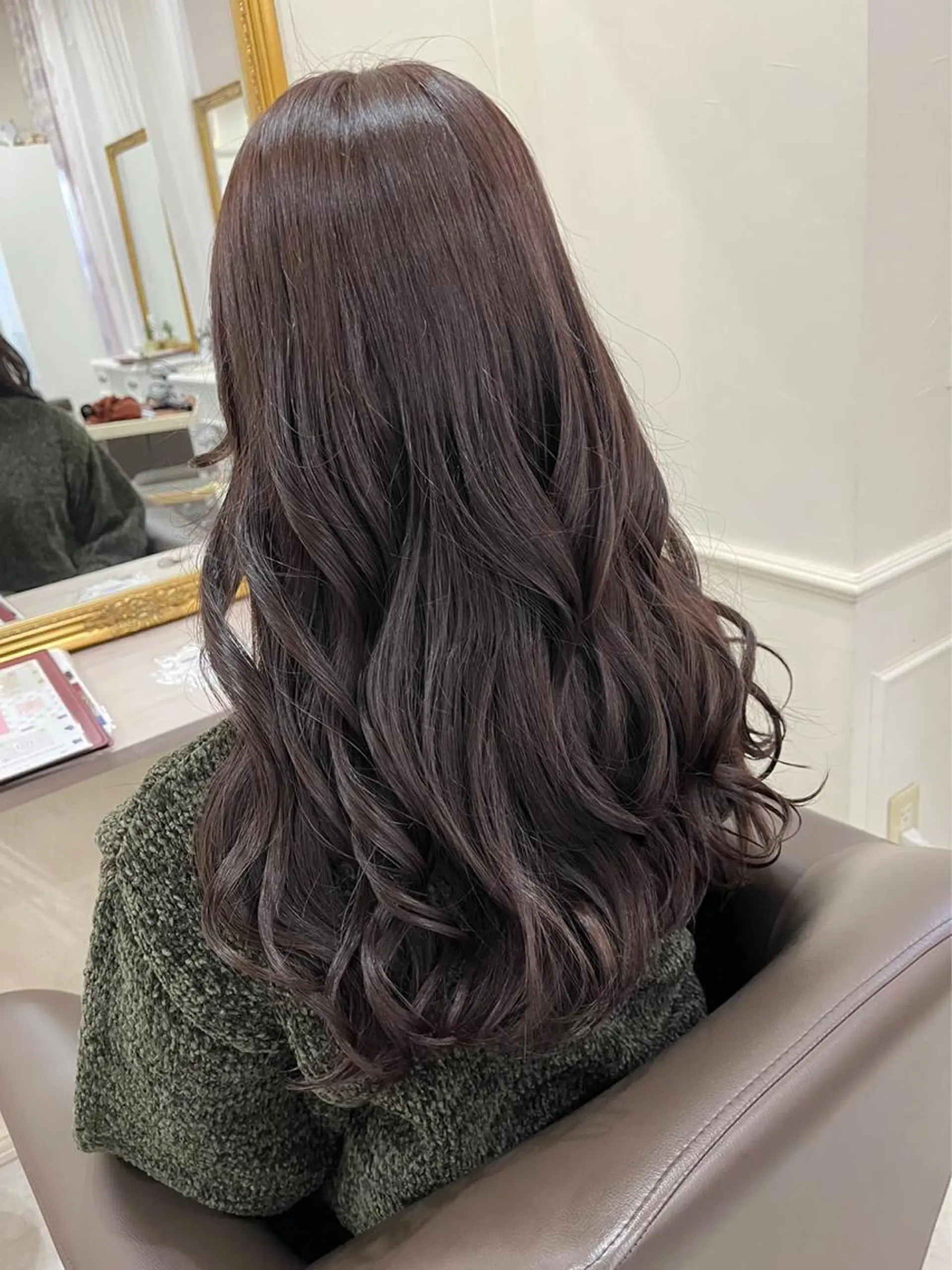 ロング アッシュ ヘアカラー MIRA/梅田美容室 ブリーチ得意/ツグミのヘアスタイル