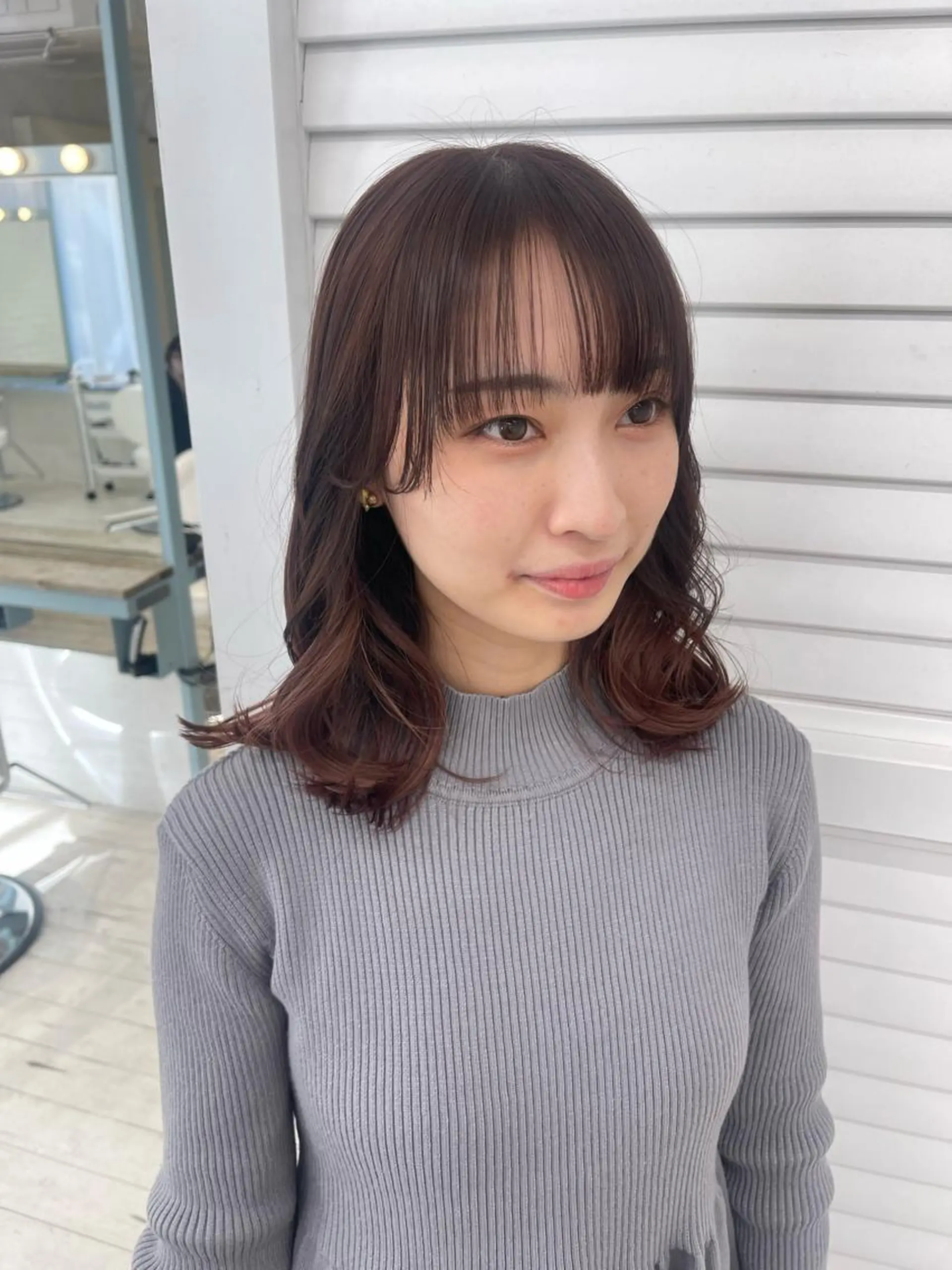 セミロング ボブ・韓国ヘア特化 美容師💕織茂ひかりのヘアスタイル