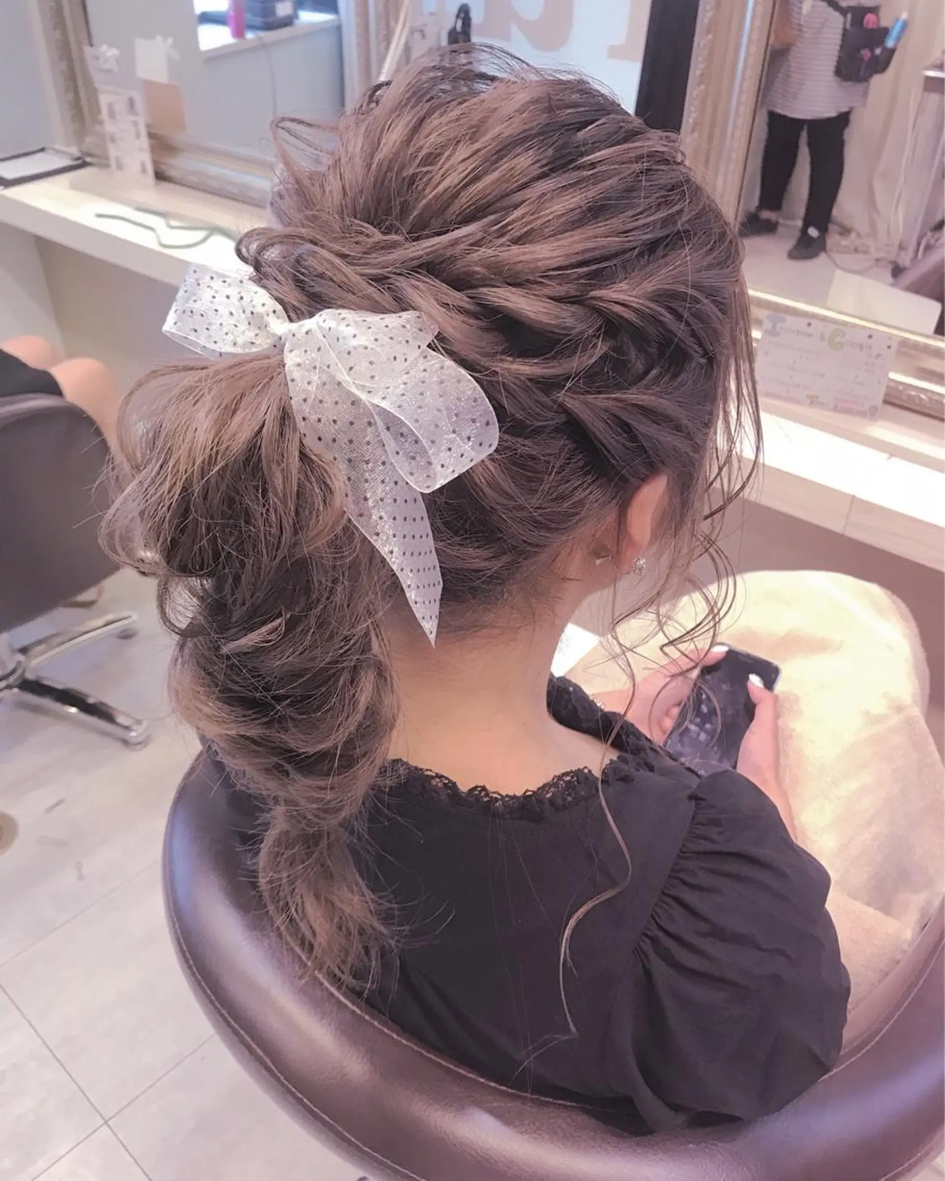 ロング ヘアアレンジ ヘアセット Aries🫧 missa𓂃🤍のヘアスタイル